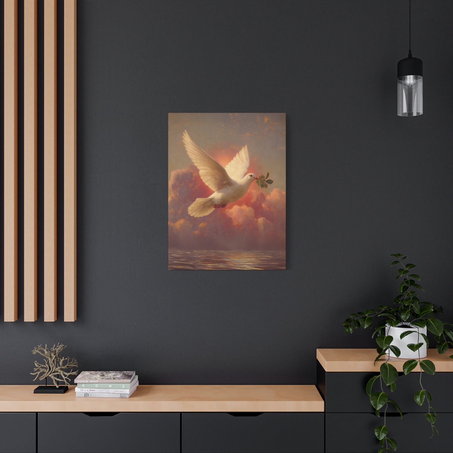 The Spirit Who Restored the Horizon - Holy Spirit - The Dove- Gallery Wrapped Canvas - Print - Religious Art for your Home - Catholic