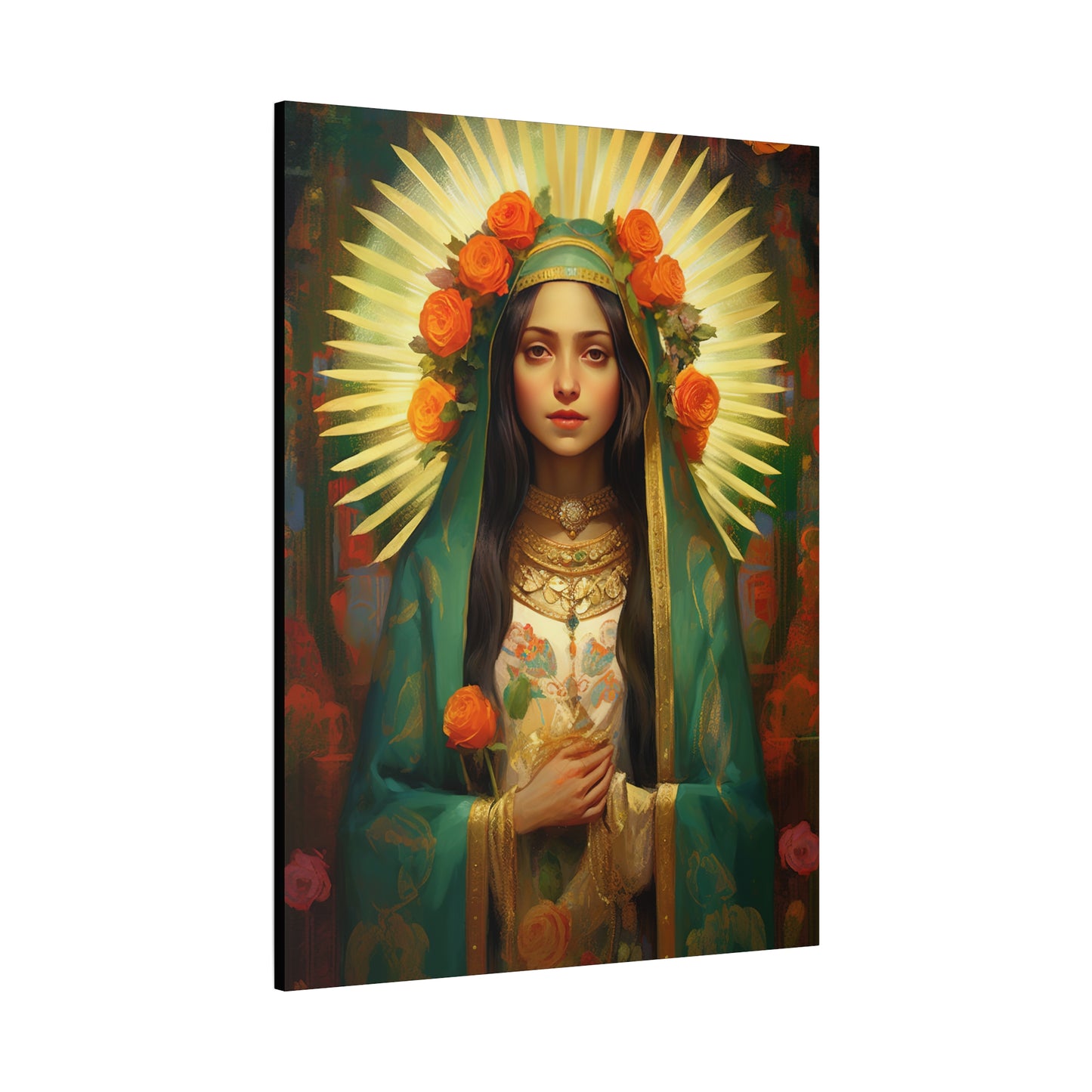 Patroness of Hope Our Lady of Guadalupe Museum Wrapped Canvas Print - Multiple Sizes - Catholic Home art