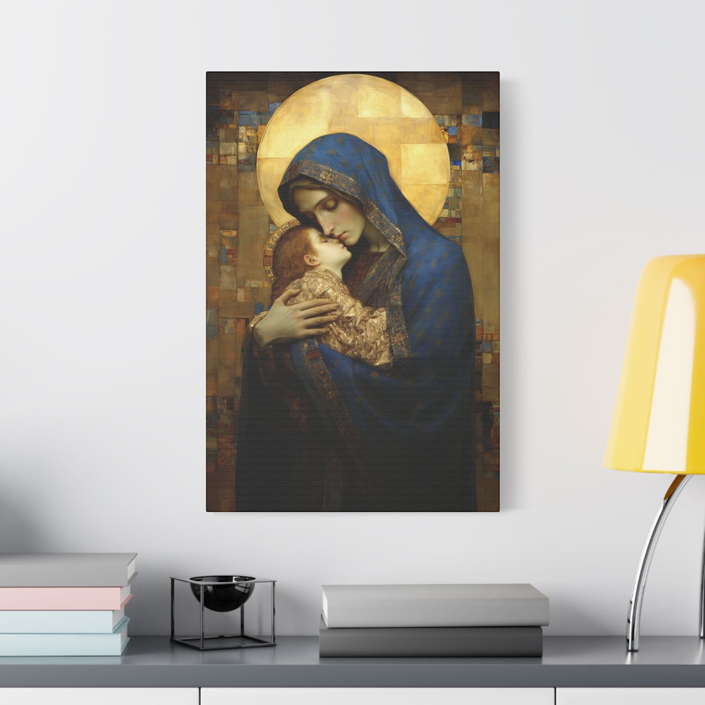 Madonna and Child - Museum Wrapped Canvas - Sanctified Souls Print - Religious Art for your Home - The Virgin Mary and The Christ Child