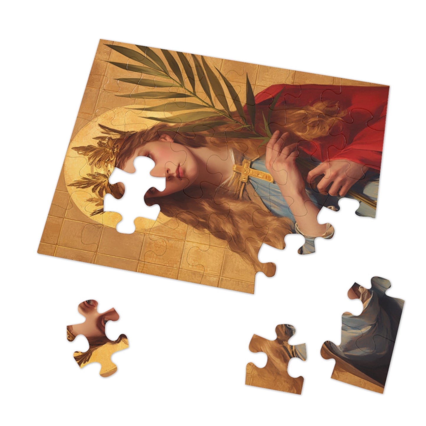 Saint Agrippina - Puzzle & Keepsake Tin - Religious Jigsaw Puzzle (30, 110, 252, 500,1000-Piece)