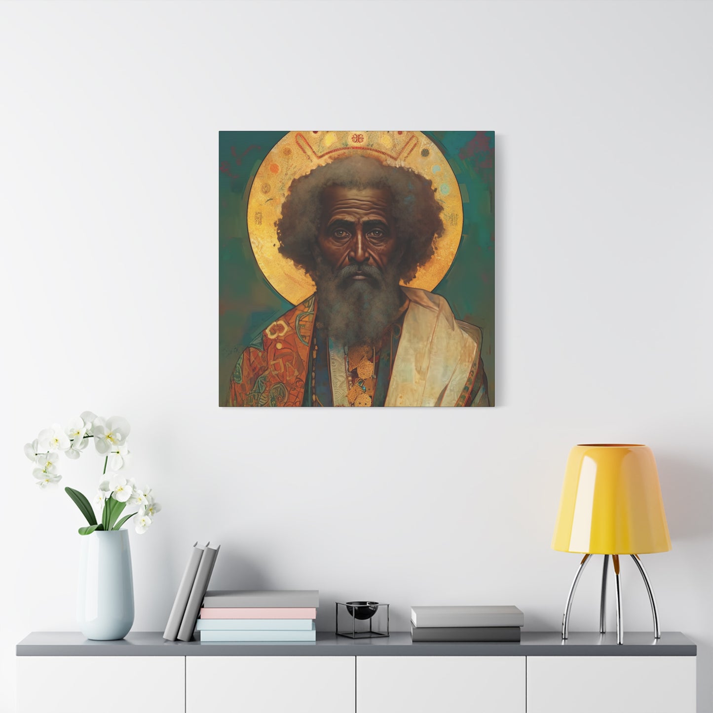 Saint Moses - Museum Wrapped Canvas - Sanctified Souls Print - Religious Art for your Home