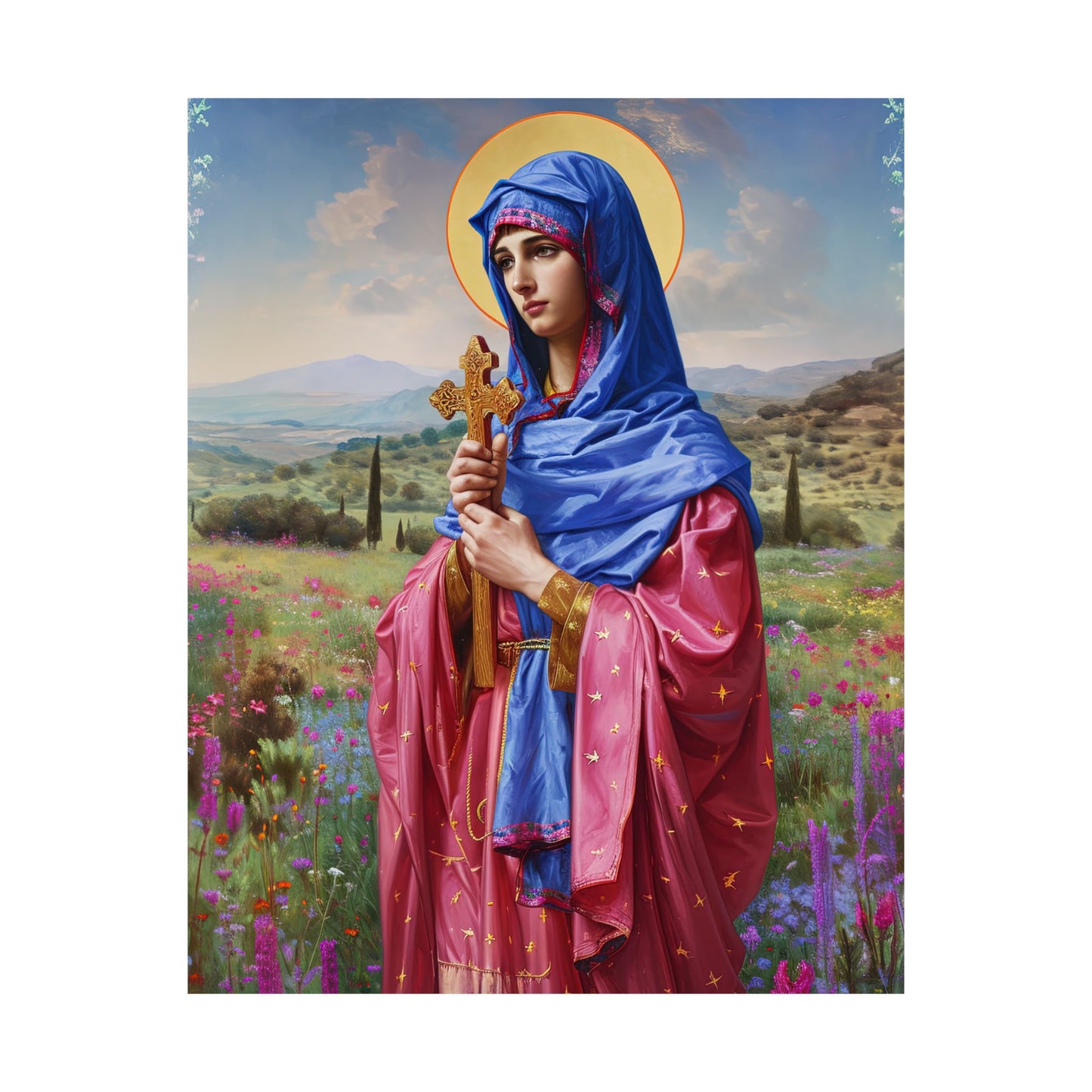 Saint Anysia of Salonika  - Sanctified Souls Print - Multiple Sizes - Premium Matte Vertical Posters