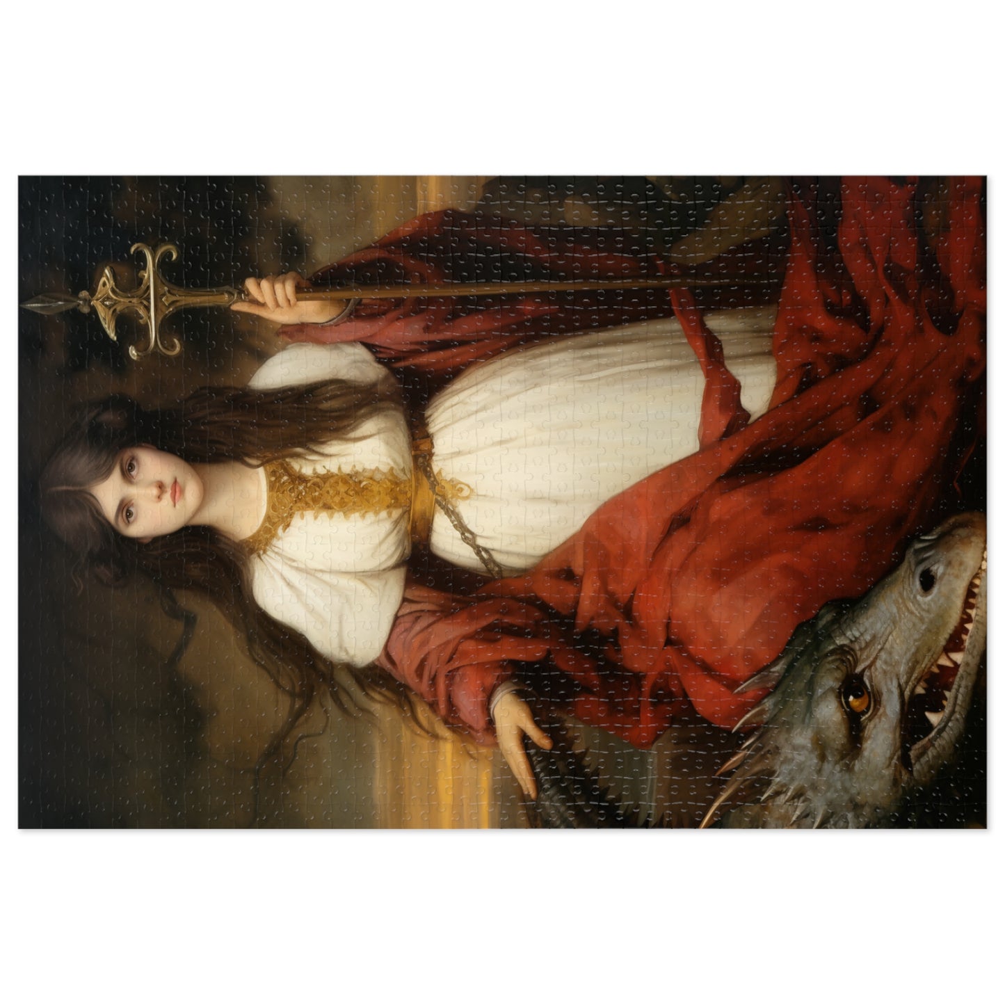 Saint Martha of Bethany - Puzzle and Keepsake Tin - Religious Jigsaw Puzzle (30, 110, 252, 500,1000-Piece) - Religious Puzzle