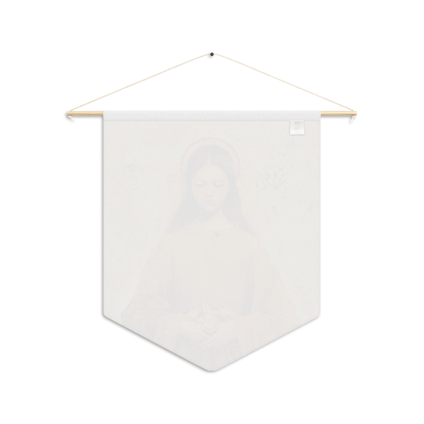 Saint Lucy Pennant / Banner / Wall Hanging - Prayer room art - 18" x 21" - Catholic prayer Religious - Large Print