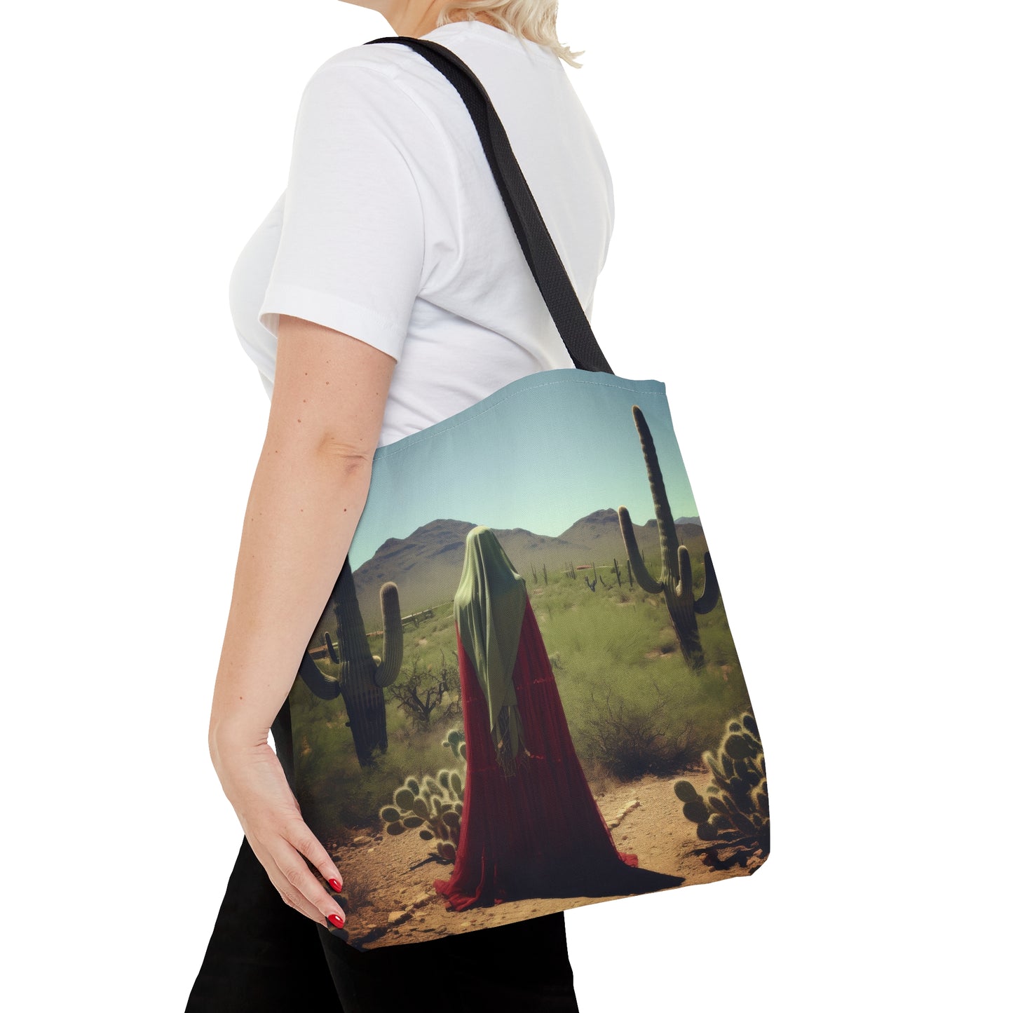 Saint Melania the Elder, Desert Mother Tote Bag - Large Medium Small Faith Art Bag - Catholic Faith Purse - Religious Carry All Reusable