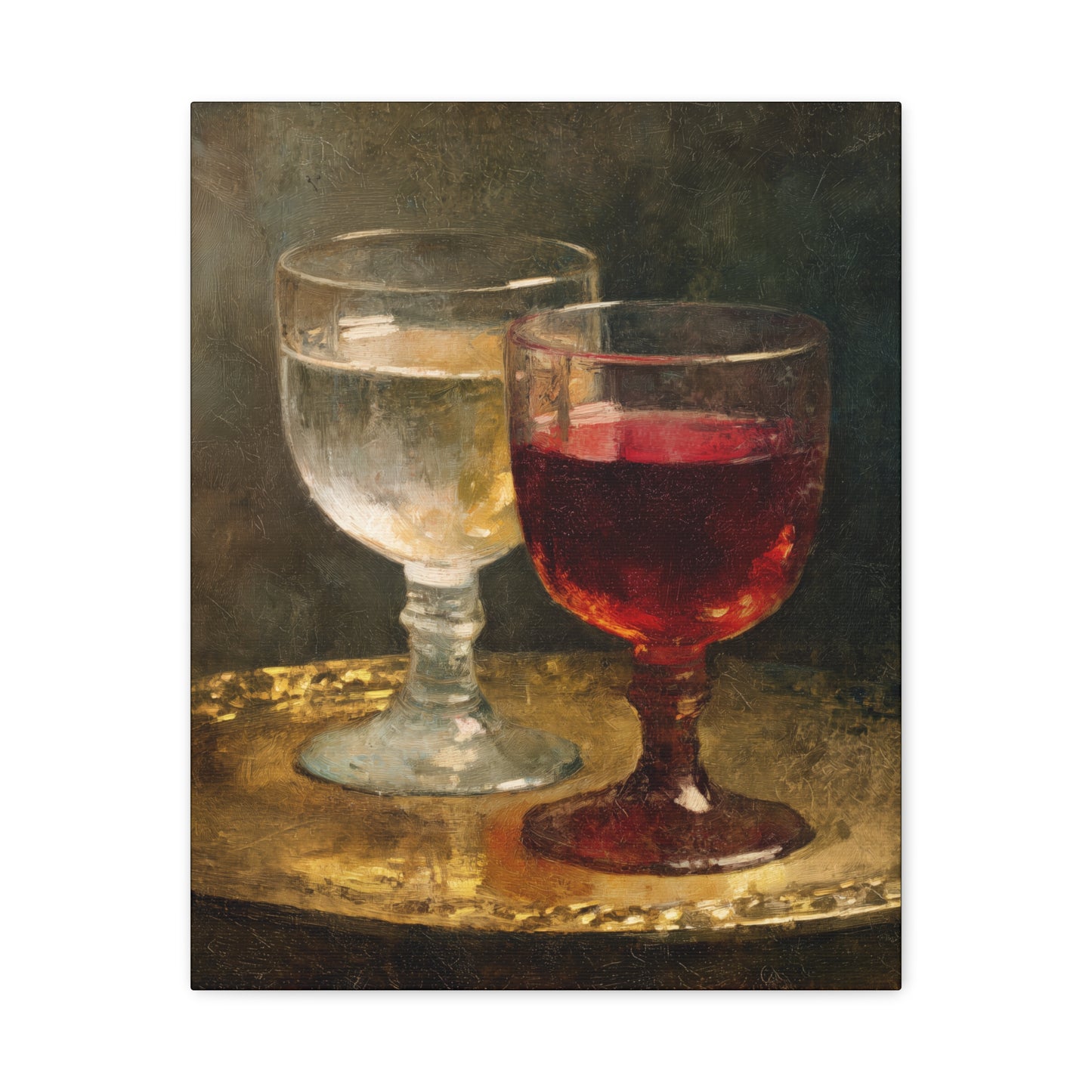Cana and the Miracle of Abundance - Water into Wine - Gallery Wrapped Canvas - Print - Religious Art for your Home - Catholic Art Print