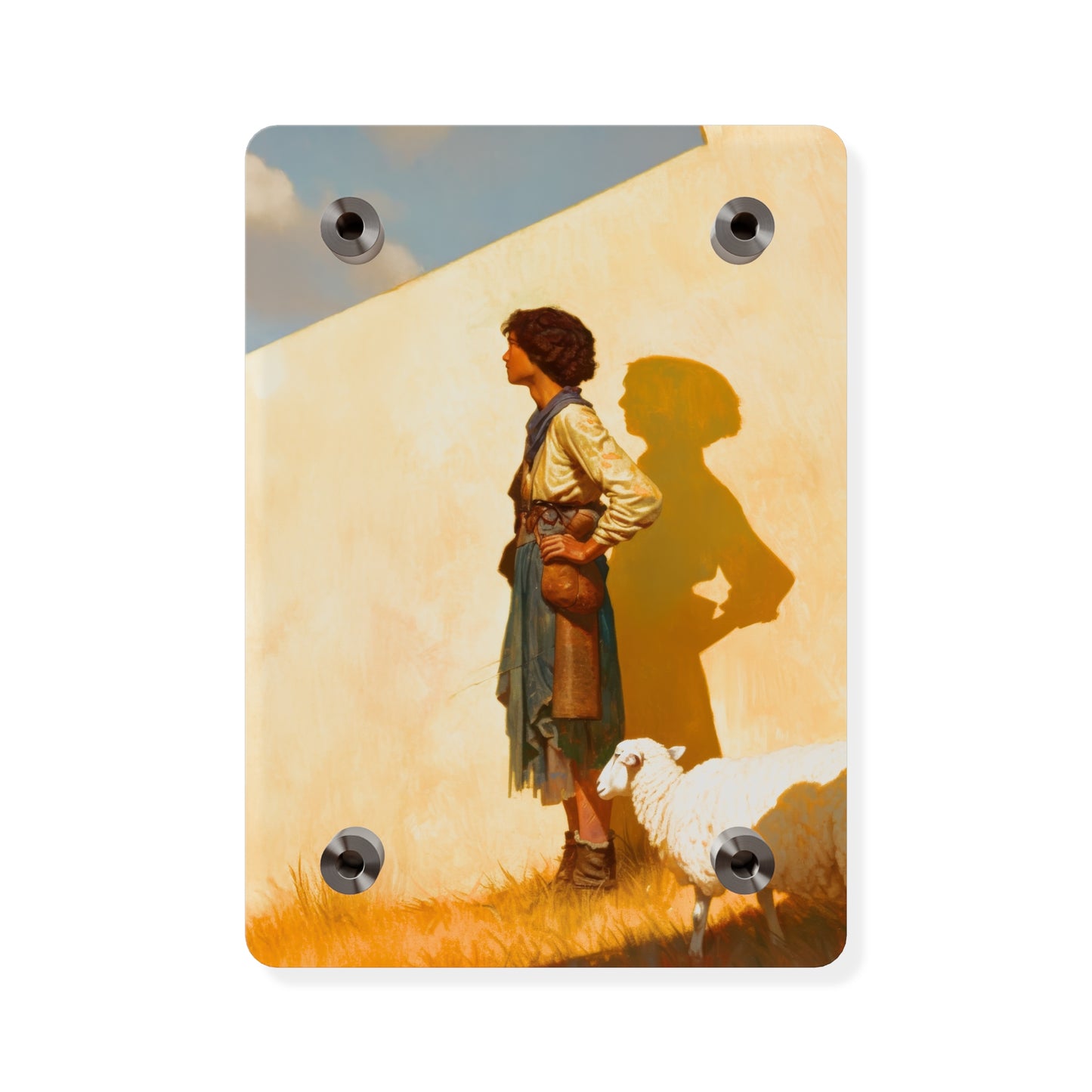 David son of Jesse Acrylic Wall Art Panel - Ready to Hang Acrylic Print - David and Goliath - Bible Story Wall Art