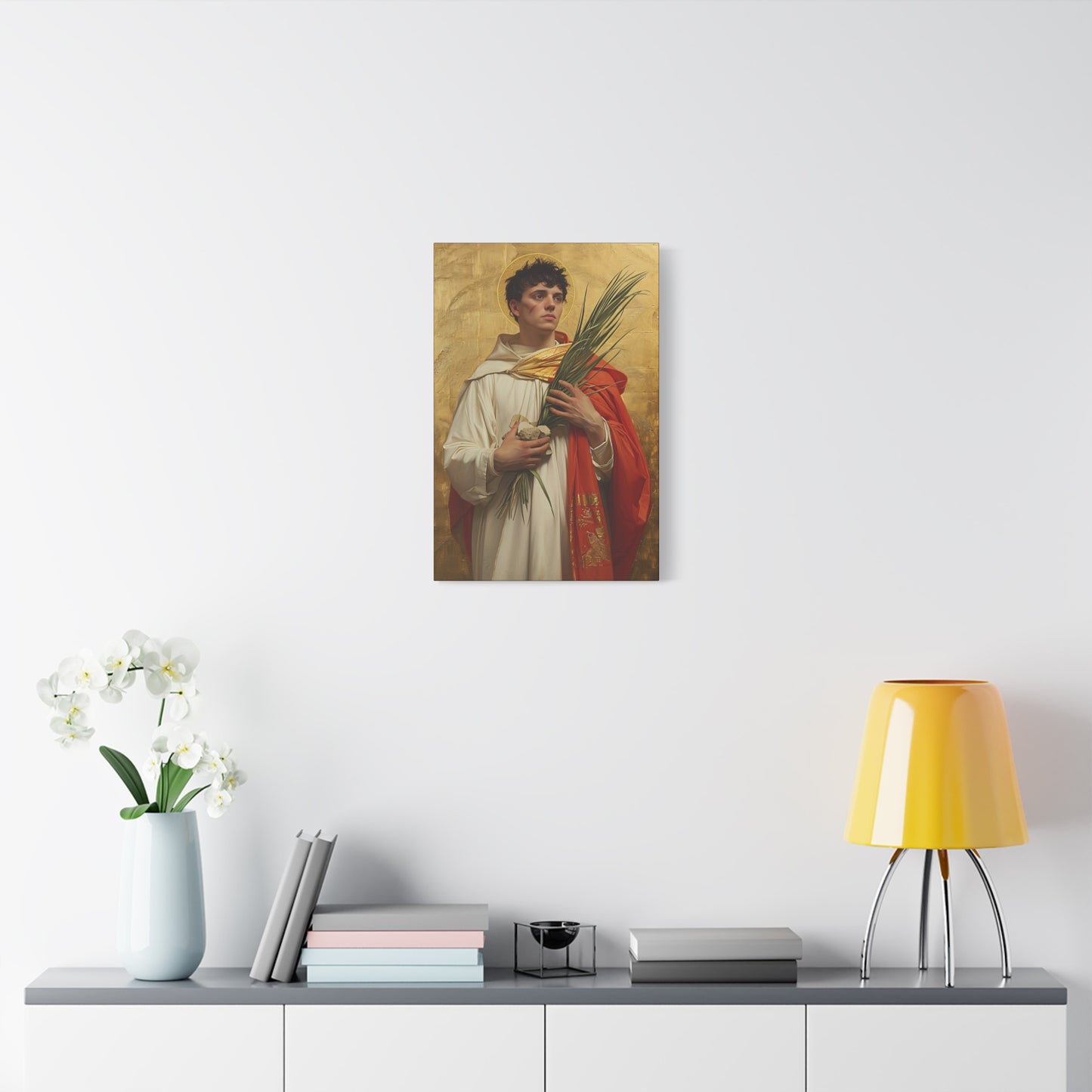Saint Stephen - Museum Wrapped Canvas - Sanctified Souls Print - Religious Art for your Home