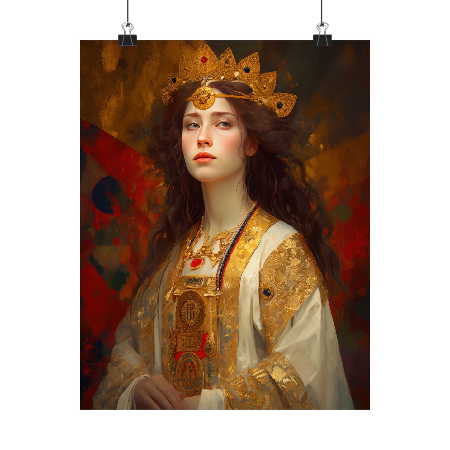 Saint Barbara - Sanctified Souls Print - Multiple Sizes - Premium Matte Vertical Posters