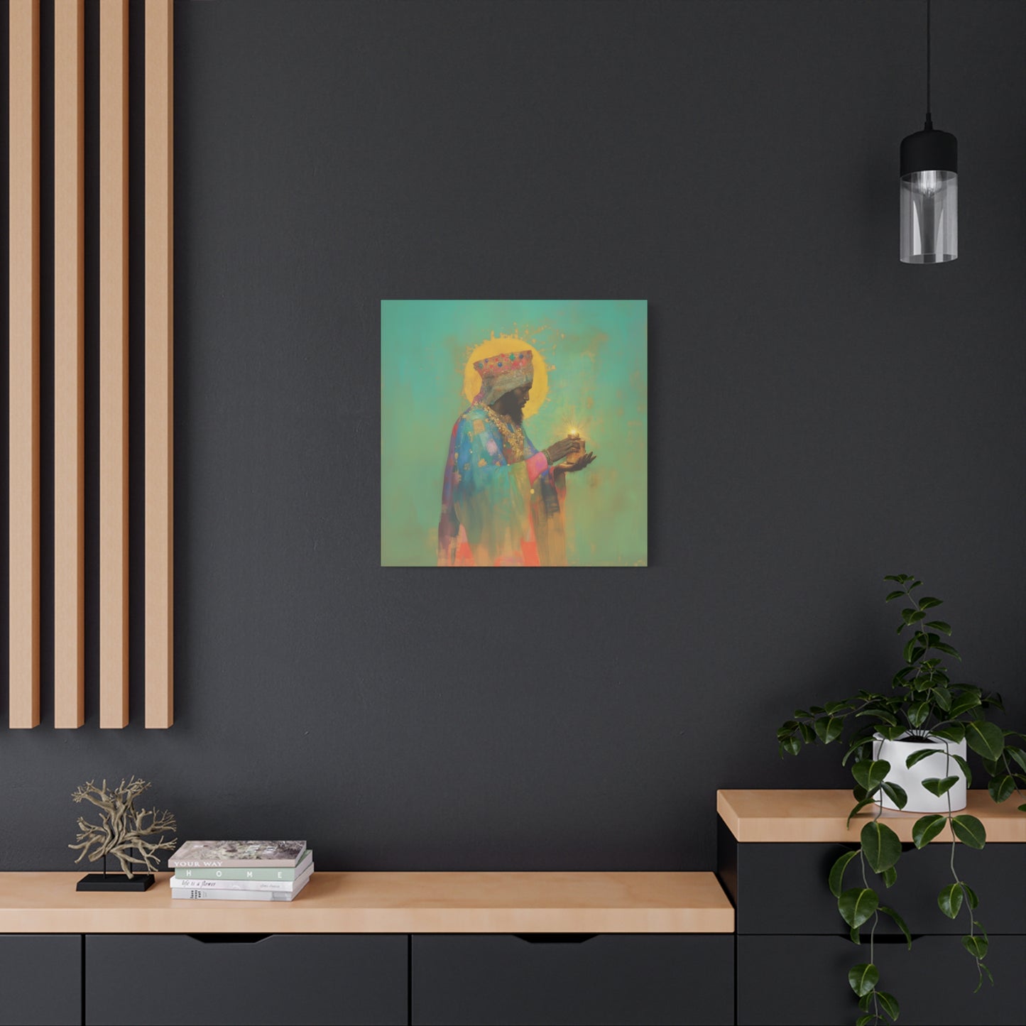 Balthazar and the Gift of Foretold Sorrow - 3 Wise Men - Gallery Wrapped Canvas - Print - Religious Art for your Home - Catholic