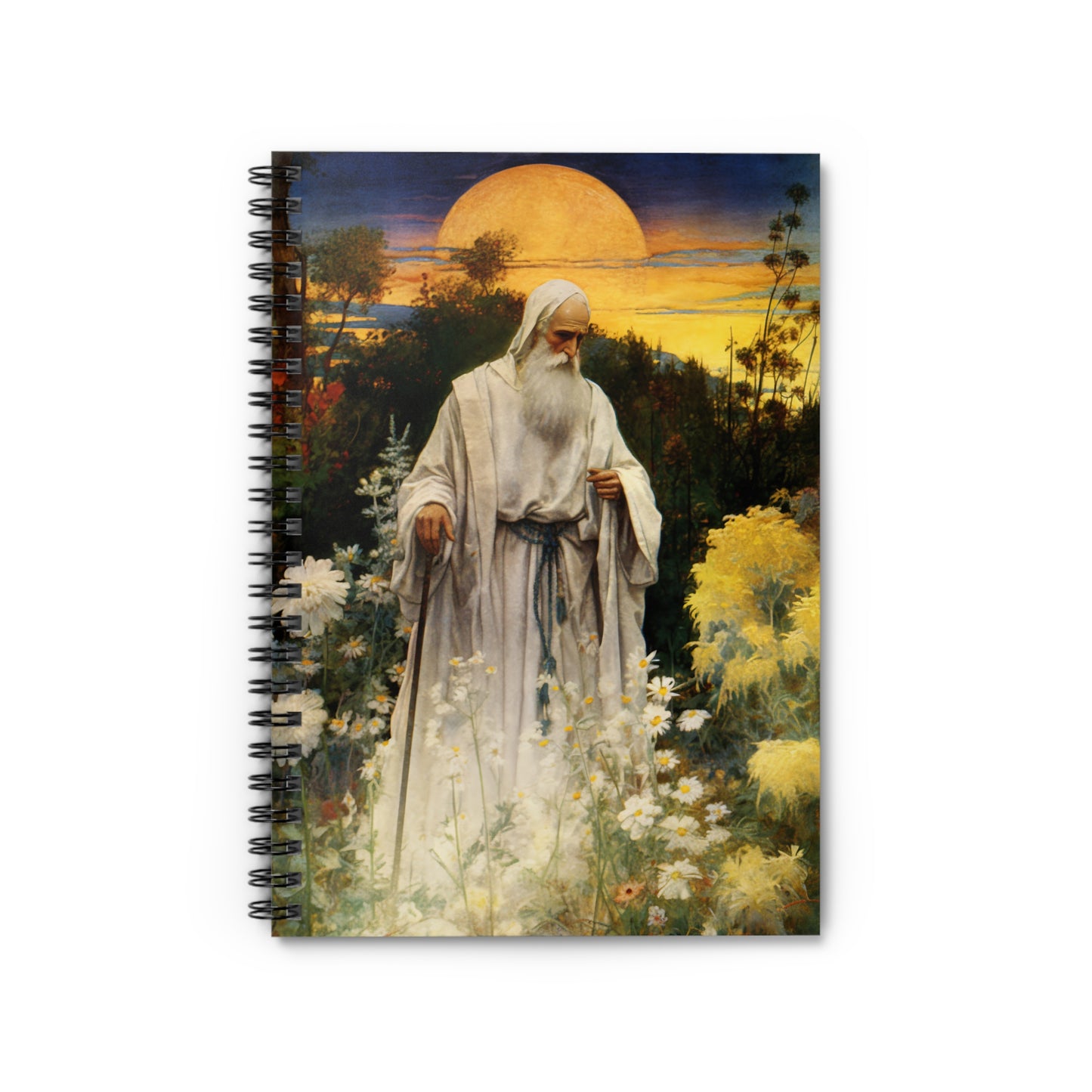 Saint Phocas the Gardener Journal - Sanctified Souls Art - Religious Based Notebook - Spiral Notebook - Ruled Line