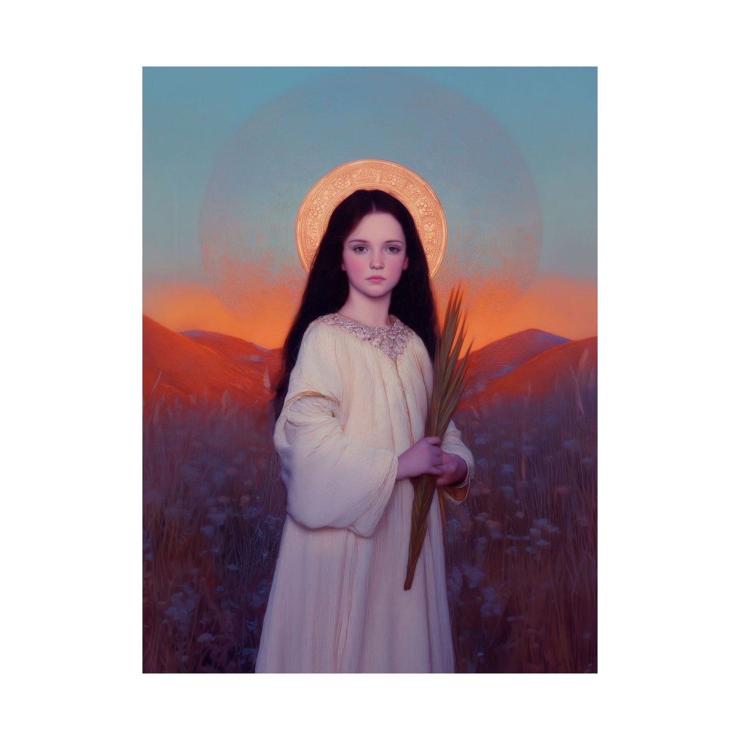 Saint Hope -  Sanctified Souls Print - Multiple Sizes - Premium Posters - Catholic Art - Christian Home - Martyr Saint