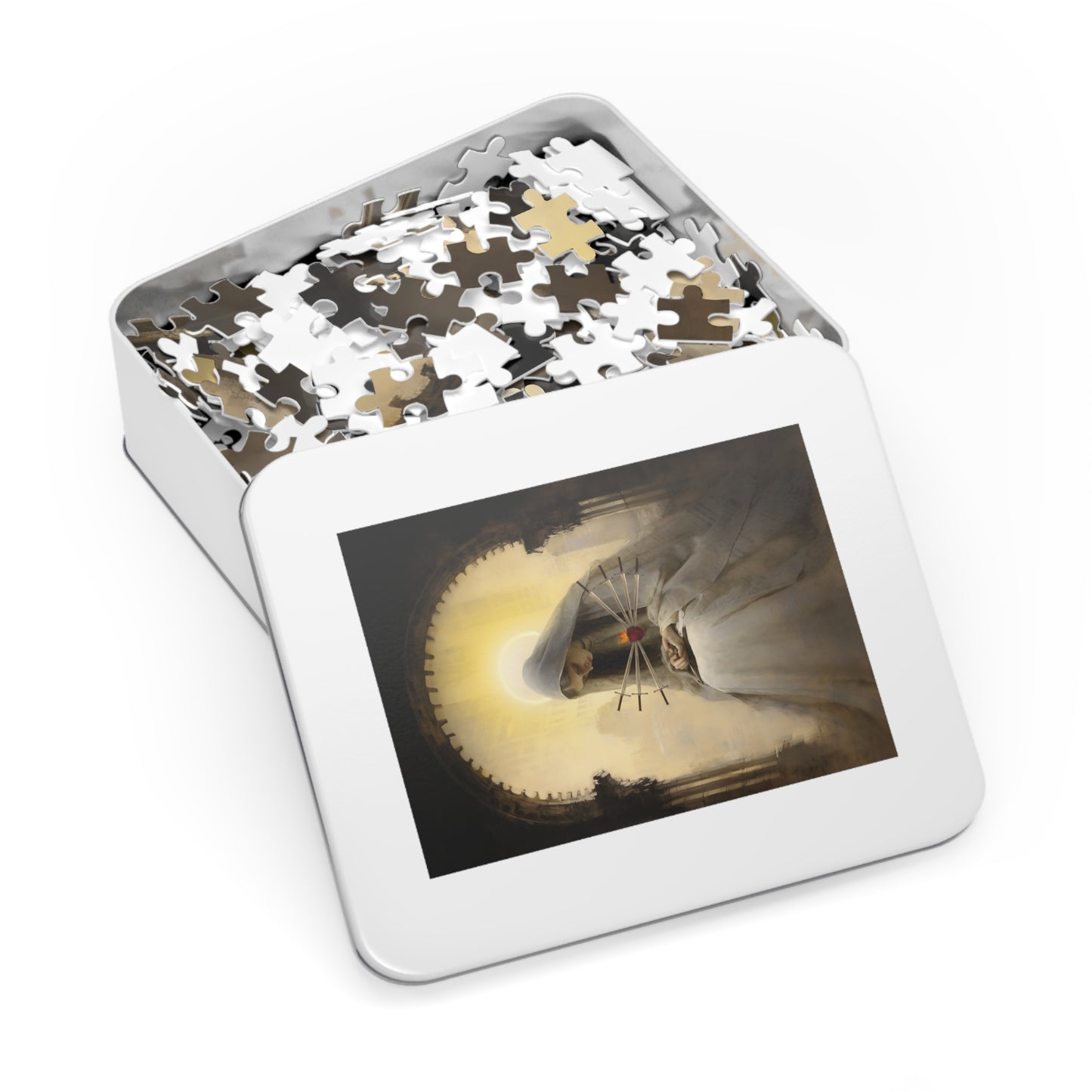 Our Lady of Sorrows Puzzle and Keepsake Tin - Religious Jigsaw Puzzle (30, 110, 252, 500,1000-Piece) - Our Lady of Sorrows