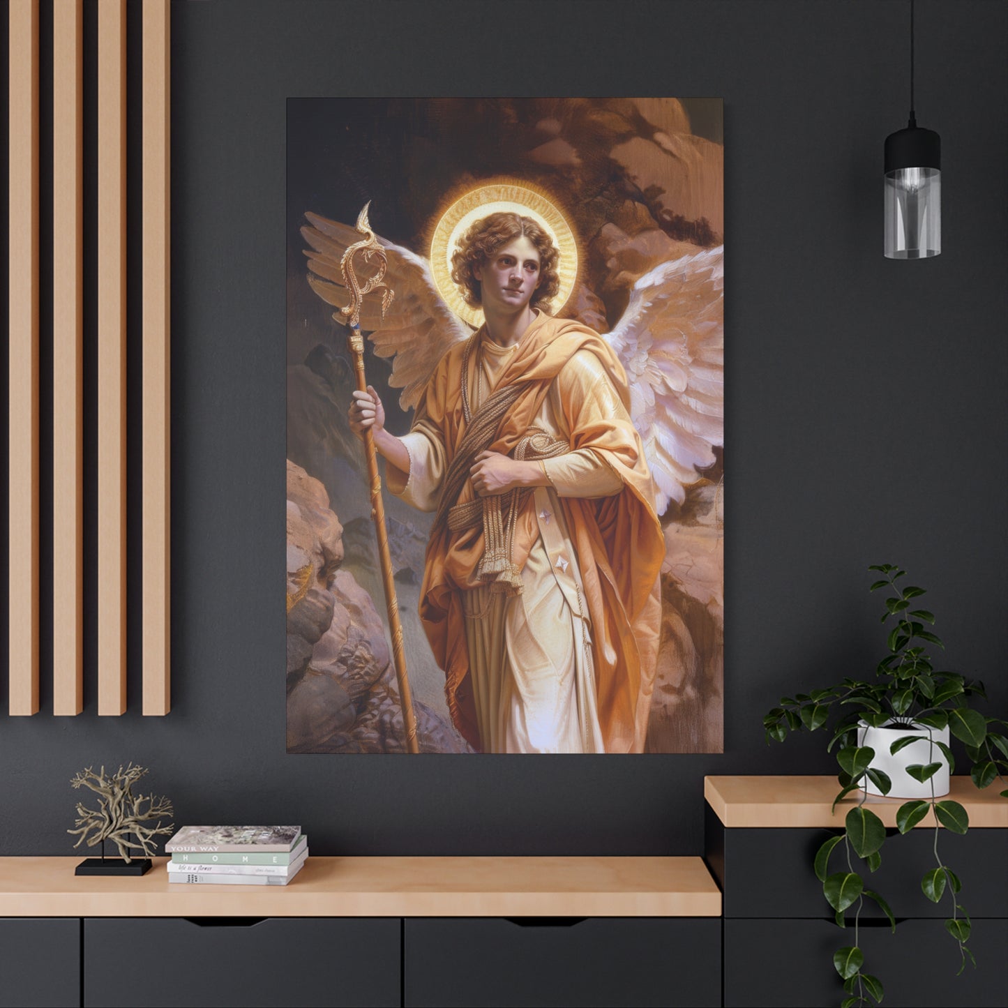 Saint Raphael the Archangel - Gallery Wrapped Canvas - Print - Religious Art for your Home - Catholic