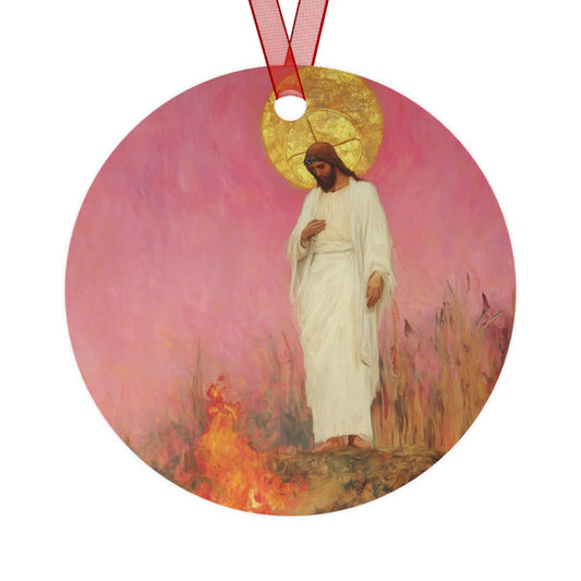 The Stone Cracked Beneath His Feet Ornament - Religious Holiday Christmas Ornament and Keepsake - Double sided Keepsake