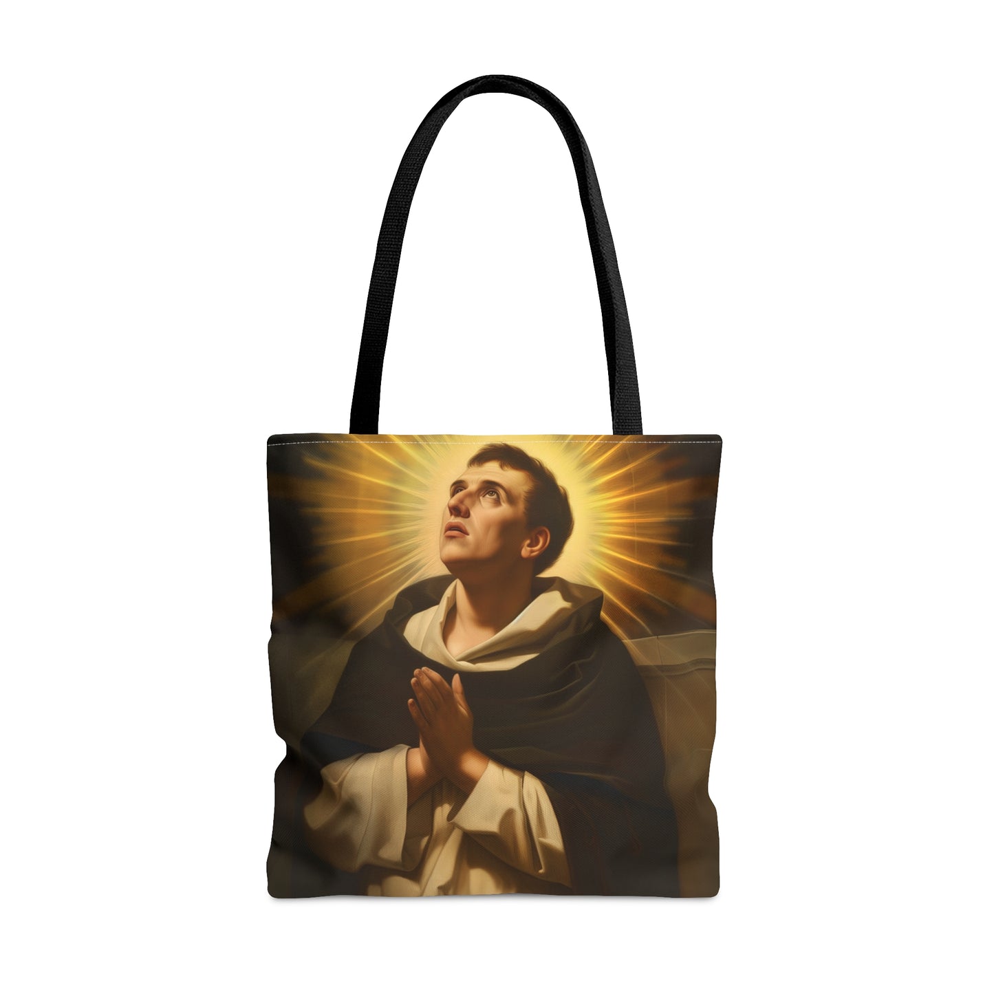 Saint Thomas Aquinas Tote Bag - Three sizes - Large Medium Small Faith Art Bag - Catholic purse - Double Sided - Patron Saint Art