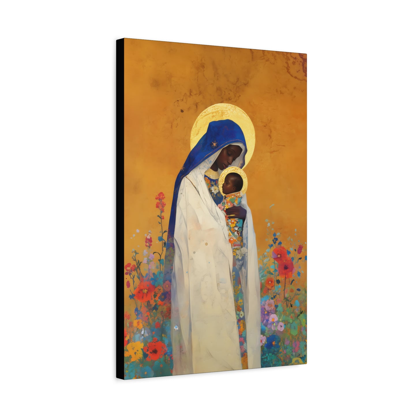 The Divine Embrace- Our Lady of Kibeho's Love - Museum Wrapped Canvas - Print - Religious Art for your Home - Christian print - Religious
