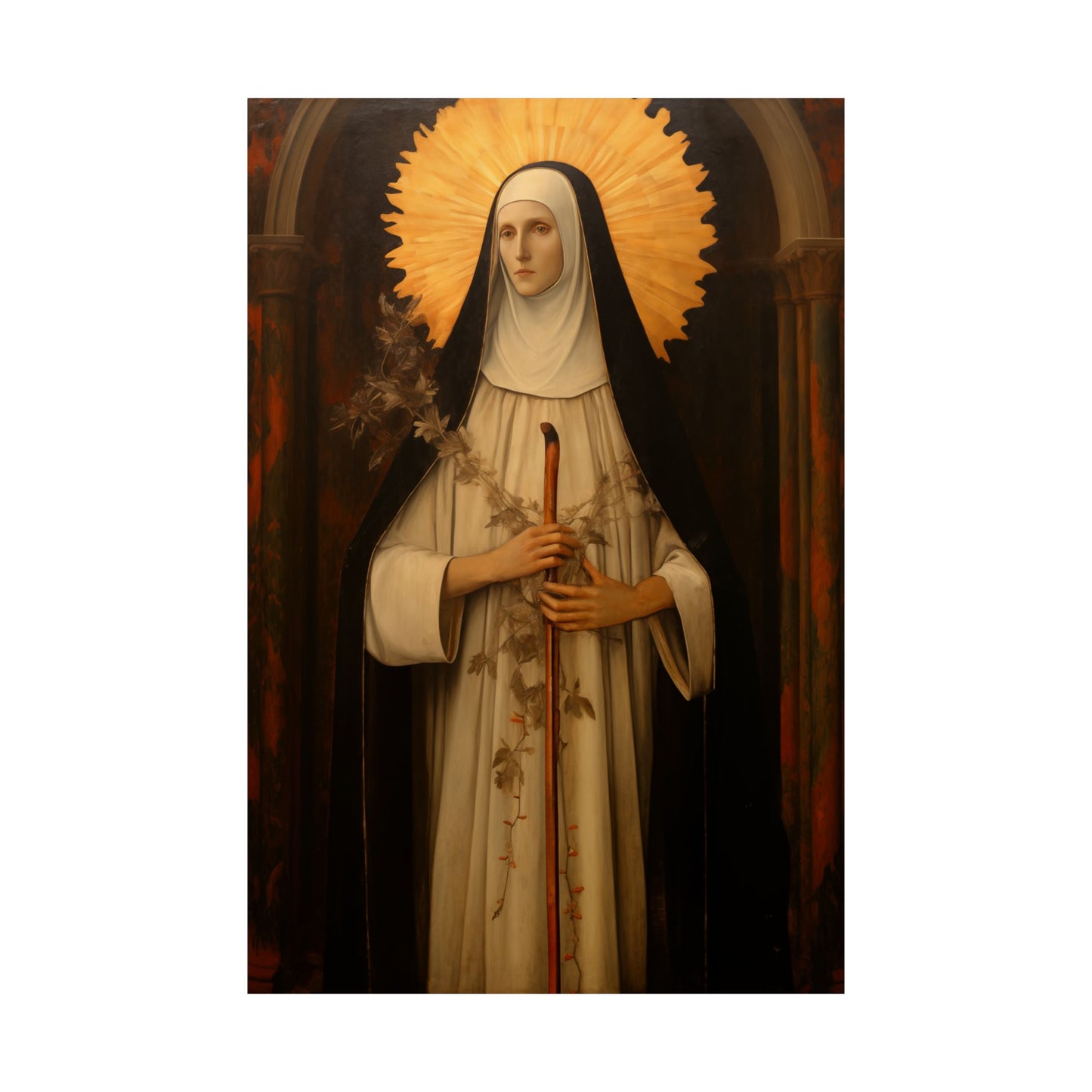 Saint Margaret of Castello Print - Sanctified Souls Print - Multiple Sizes - Premium Matte Vertical Posters - Blessed Margaret