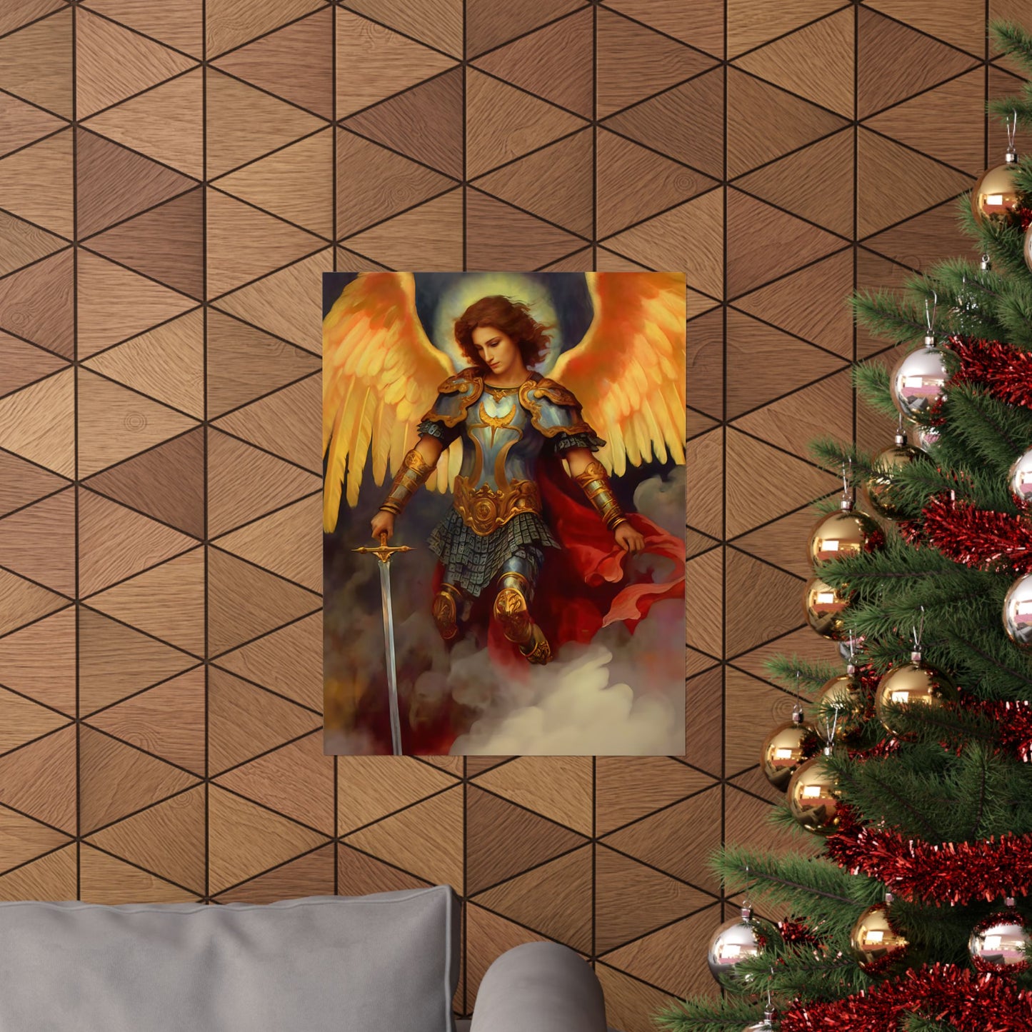 Saint Michael the Archangel - Sanctified Souls Print - Multiple Sizes - Premium Matte Vertical Posters