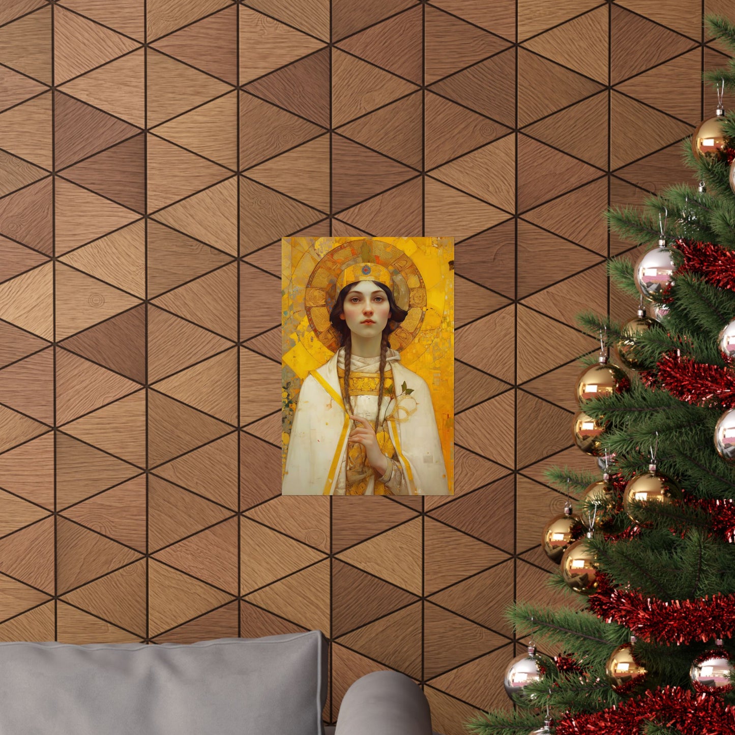 Saint Agatha Print - Sanctified Souls Print - Multiple Sizes - Premium Matte Vertical Posters - Patron Saint of Nurses