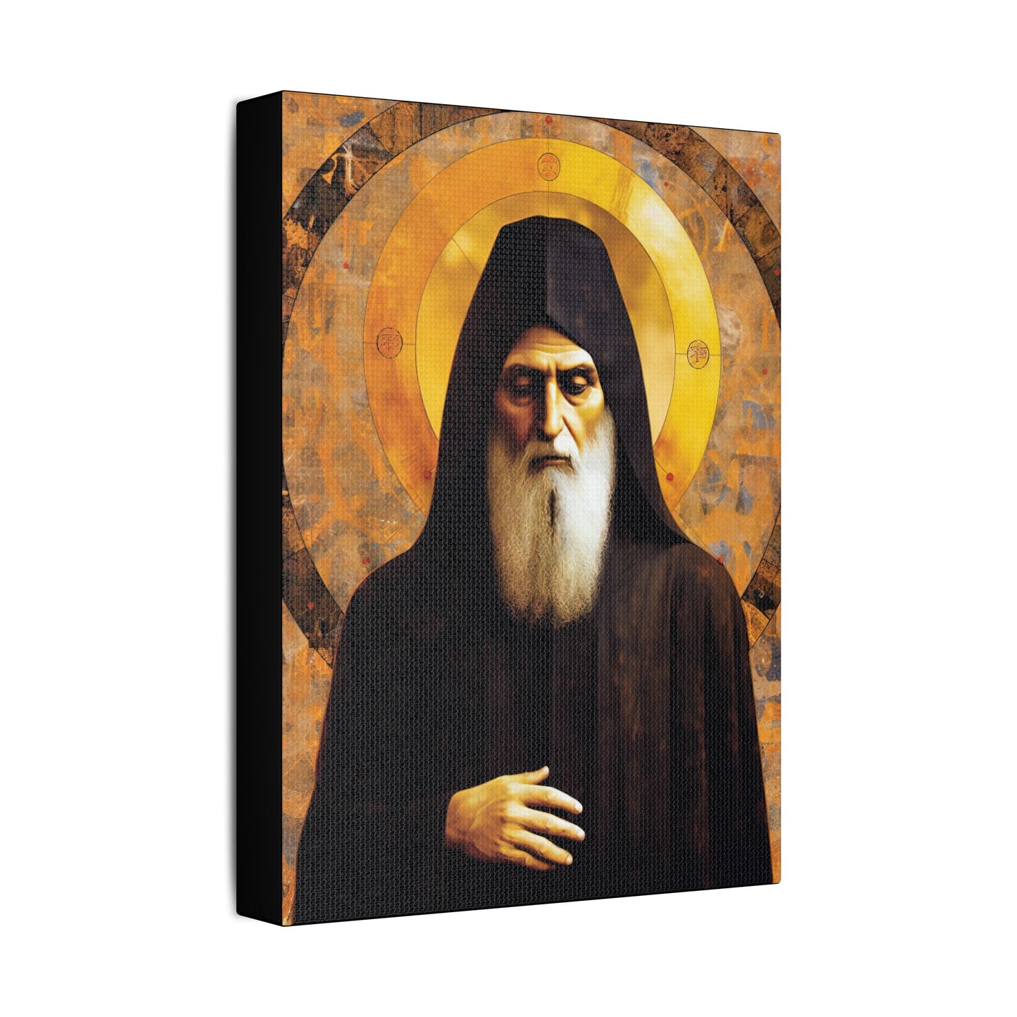 Saint Charbel Makhlouf Canvas Print - Multiple Sizes - Catholic Home art - Museum Wrapped Canvas - Sanctified Souls Print - Saint Sharbel