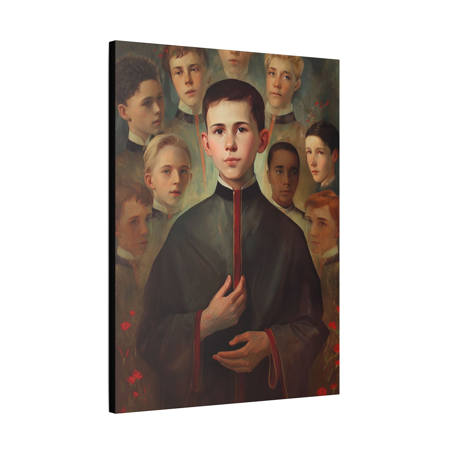 Saint John Berchmans Canvas Print - Multiple Sizes - Catholic Home art - Museum Wrapped Canvas - Sanctified Souls Print