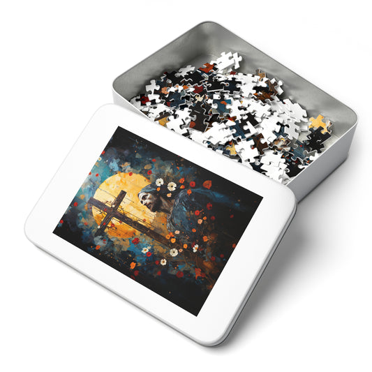 The Cross of Salvation - Puzzle and Keepsake Tin - Religious Jigsaw Puzzle (30, 110, 252, 500,1000-Piece) - Religious Puzzle