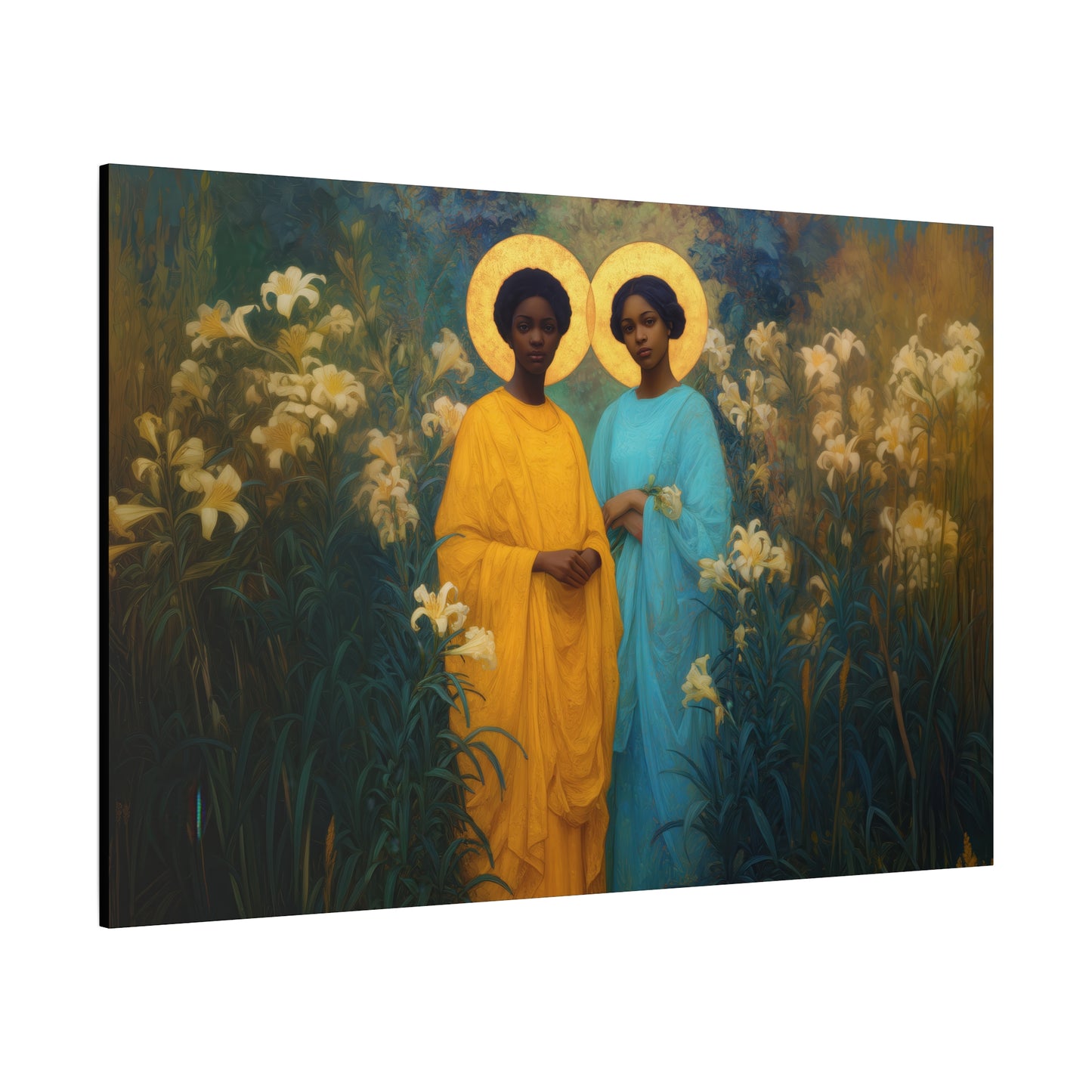 Saint Perpetua and Saint Felicity -  Museum Wrapped Canvas - Sanctified Souls Print - Religious Art for your Home - Catholic Saint Art
