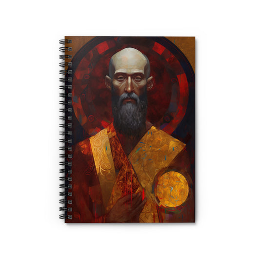 Saint Bartholomew the Apostle Journal - Sanctified Souls Art - Religious Based Notebook - Spiral Notebook - Ruled Line