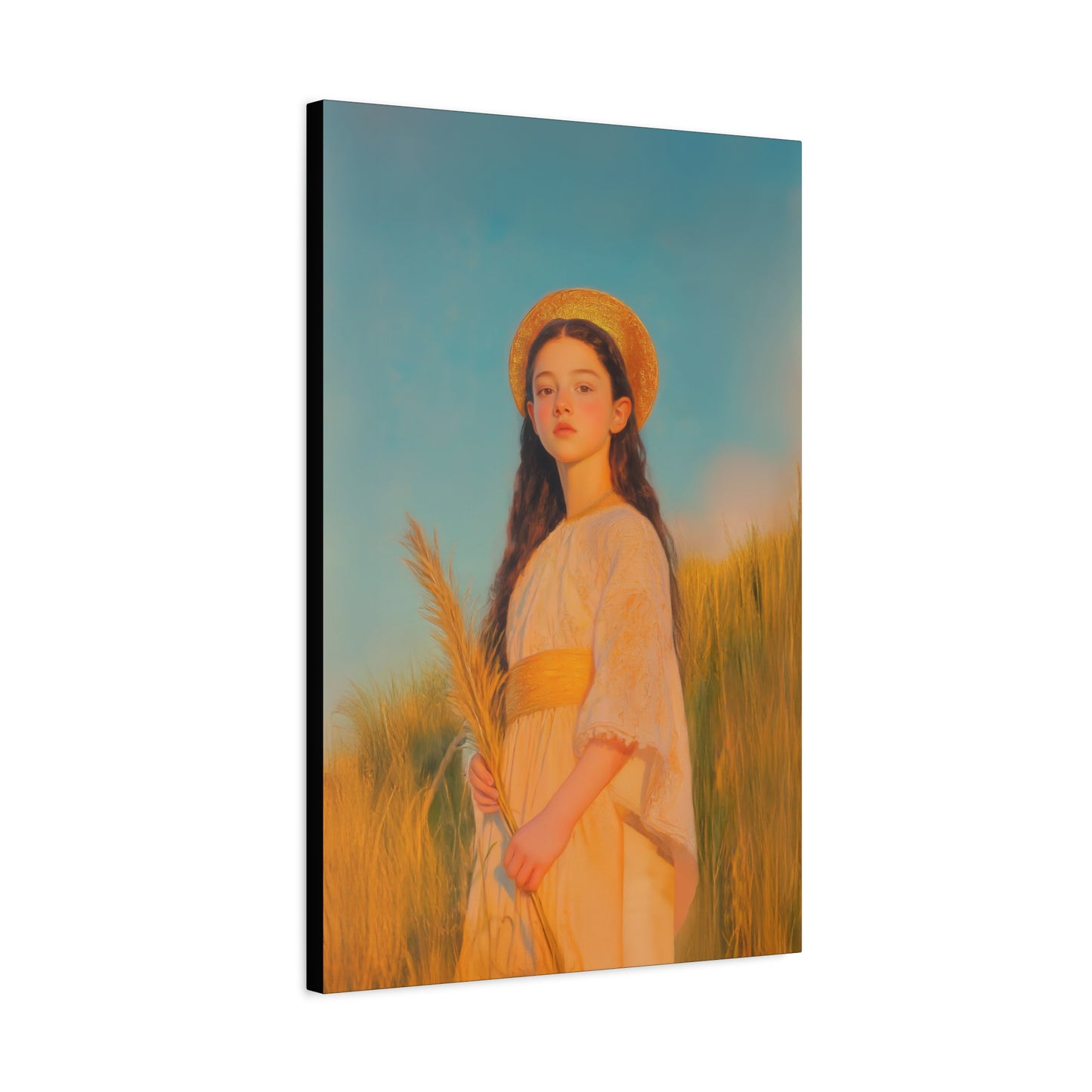 Saint Faith - Multiple Sizes - Catholic Home art - Museum Wrapped Canvas - Sanctified Souls Print - Martyr Saint
