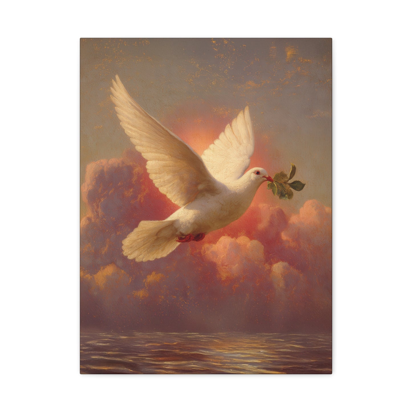 The Spirit Who Restored the Horizon - Holy Spirit - The Dove- Gallery Wrapped Canvas - Print - Religious Art for your Home - Catholic