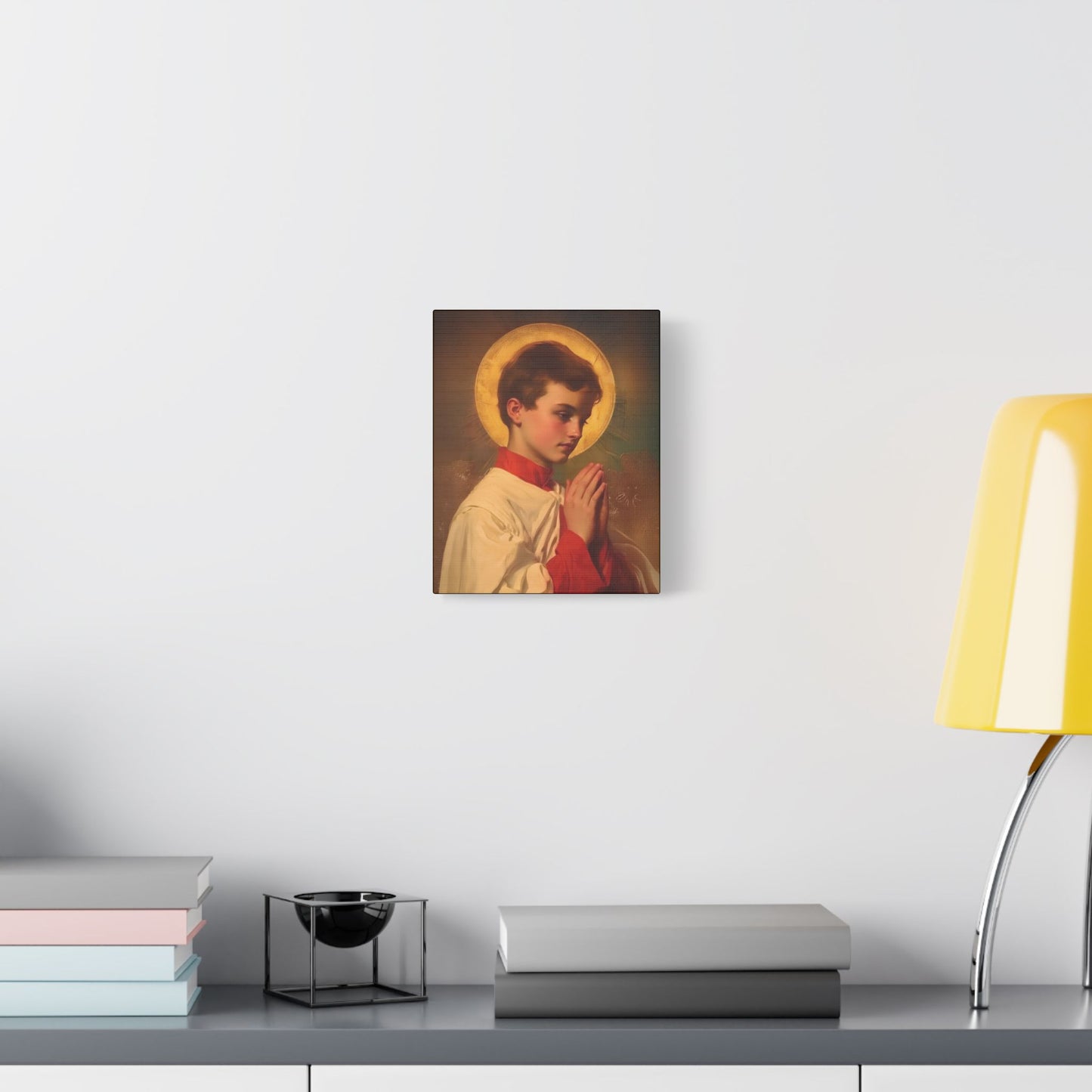 Saint Dominic Savio - Museum Wrapped Canvas - Print - Religious Art for your Home - Christian print - Prayer Room Art - Catholic