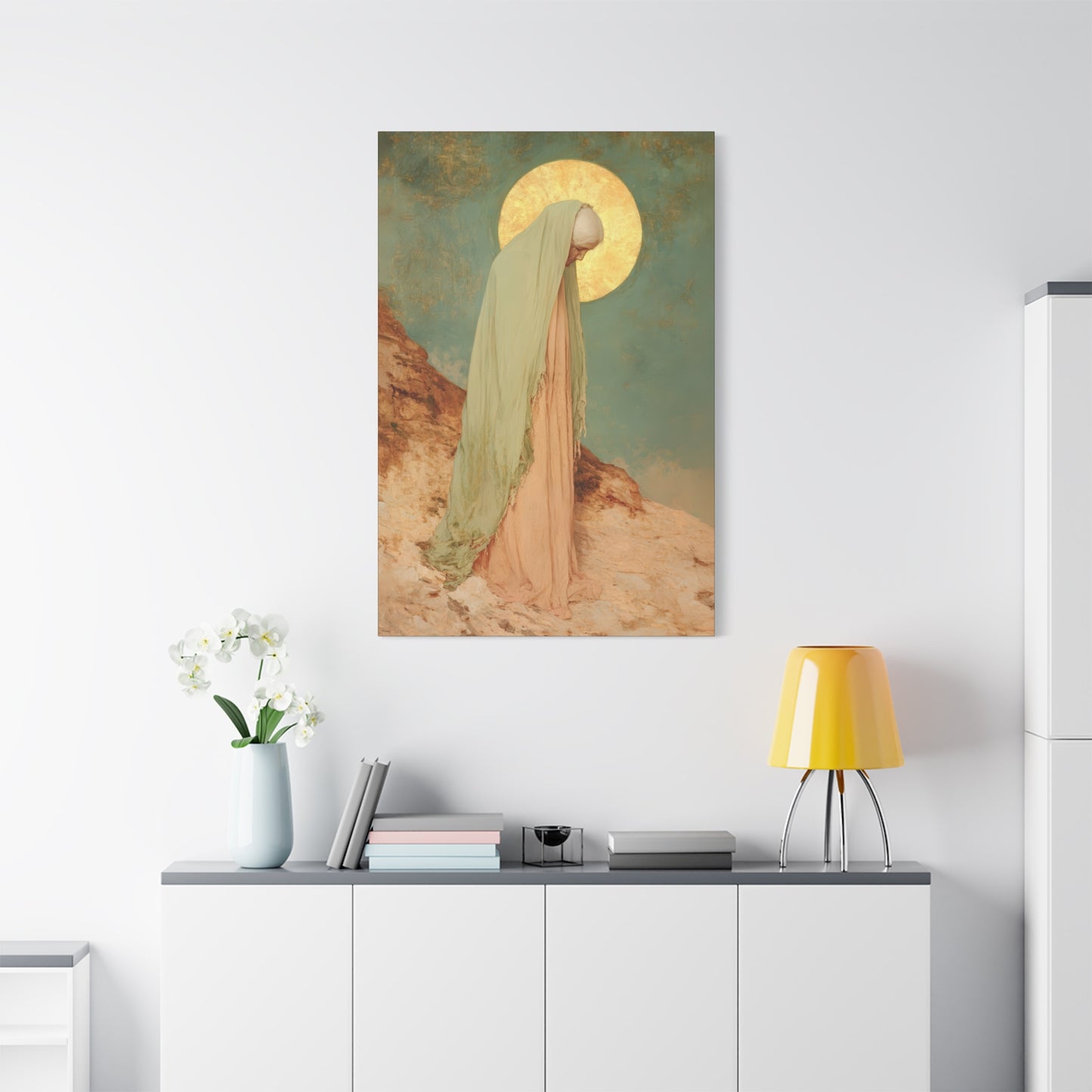 Saint Melania the Elder - Desert Mother - Gallery Wrapped Canvas - Print - Religious Art for your Home - Catholic Art Print