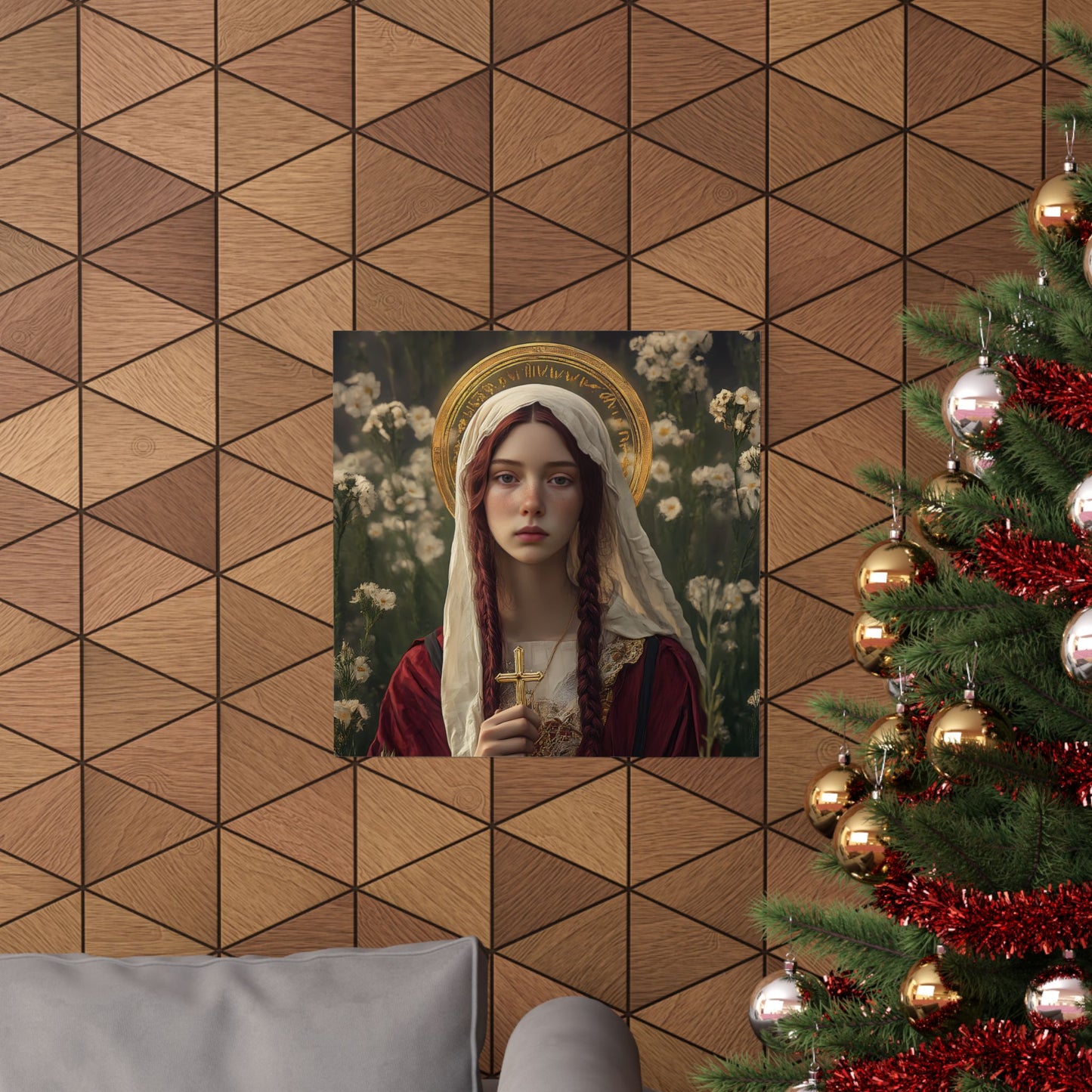 Saint Hilaria - Sanctified Souls Print - Multiple Sizes - Premium Matte Vertical Posters