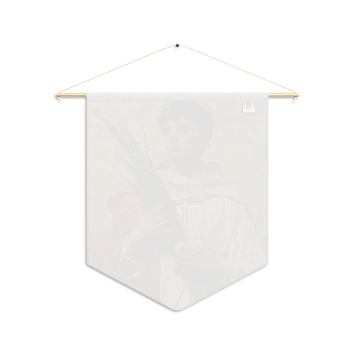 Saint Stephen Wall Banner / Wall Hanging / Pennant - Prayer room - Catholic Home - Saint Art - 18" x 21" - Large print ready to hang