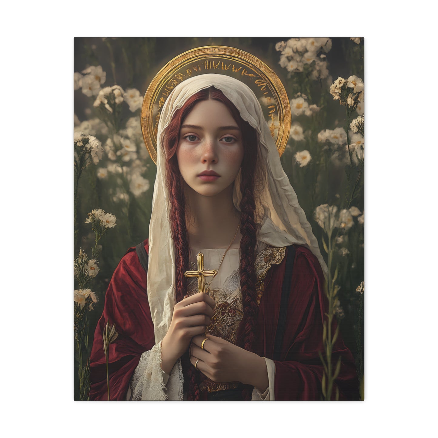 Saint Hilaria - Gallery Wrapped Canvas - Print - Religious Art for your Home - Catholic Art