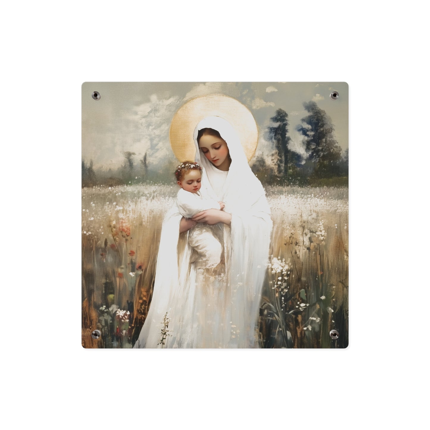 Our Lady of the Prairie Wall Art Panel - Ready to Hang Acrylic Print - Catholic Saint Art - Patron Saint Print