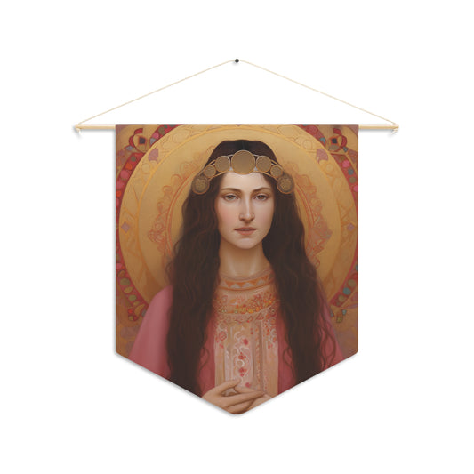 Saint Apollonia Wall Banner / Wall Hanging - Catholic Home Art - Large Saint Art for your home - 18" x 21"
