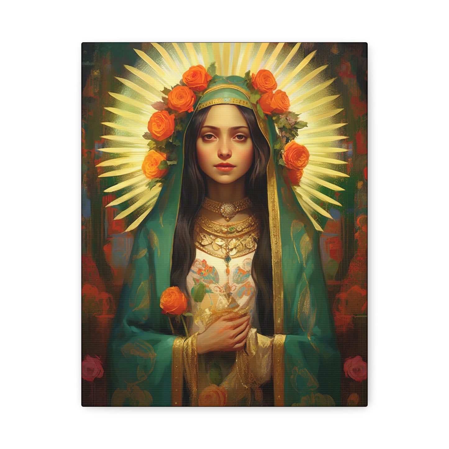 Patroness of Hope Our Lady of Guadalupe Museum Wrapped Canvas Print - Multiple Sizes - Catholic Home art