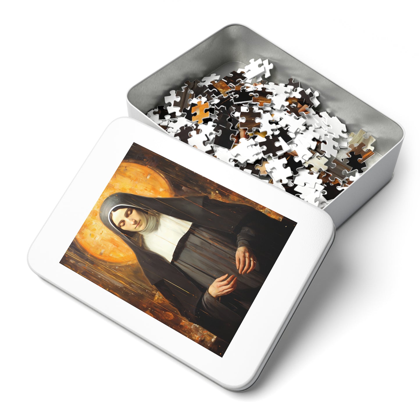 Saint Alice - Puzzle and Keepsake Tin - Religious Jigsaw Puzzle (30, 110, 252, 500,1000-Piece) - Religious Puzzle