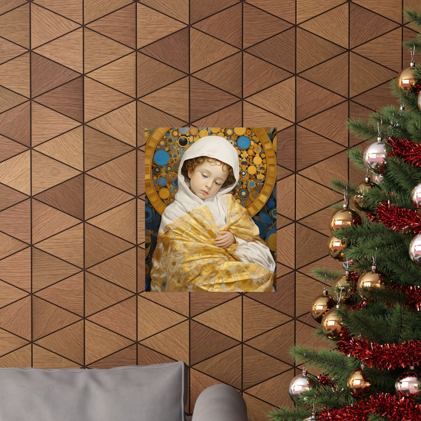 Divine Innocence: The Christ Child - Sanctified Souls Print - Multiple Sizes - Premium Matte Vertical Posters