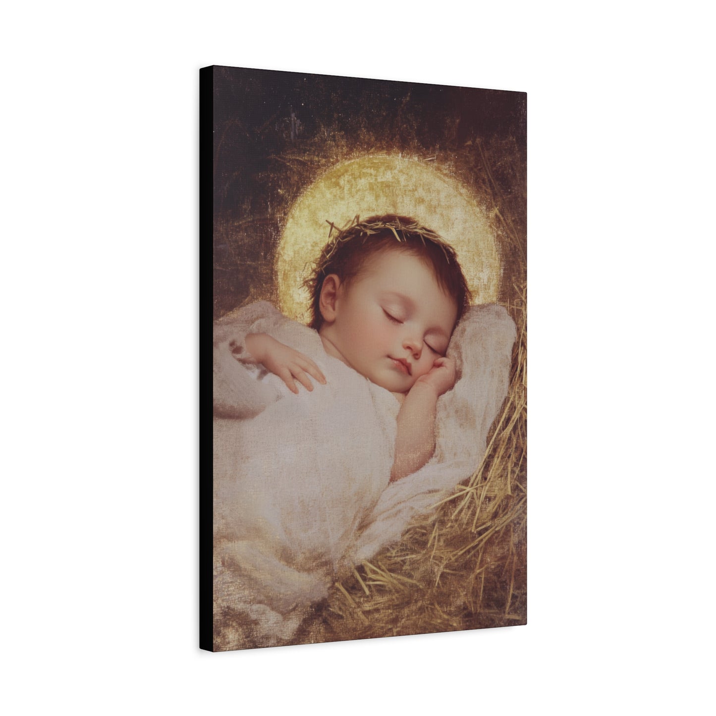 The Christ Child Born Into the Quiet of the World - Gallery Wrapped Canvas - Print - Religious Art for your Home - Catholic Art Print