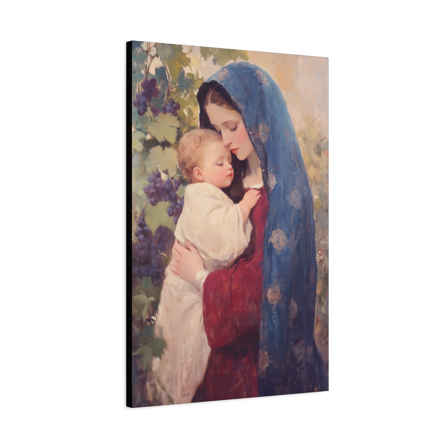 Our Lady of the Grapes / Out Lady of the Harvest - Gallery Wrapped Canvas - Print - Religious Art for your Home - Catholic Art