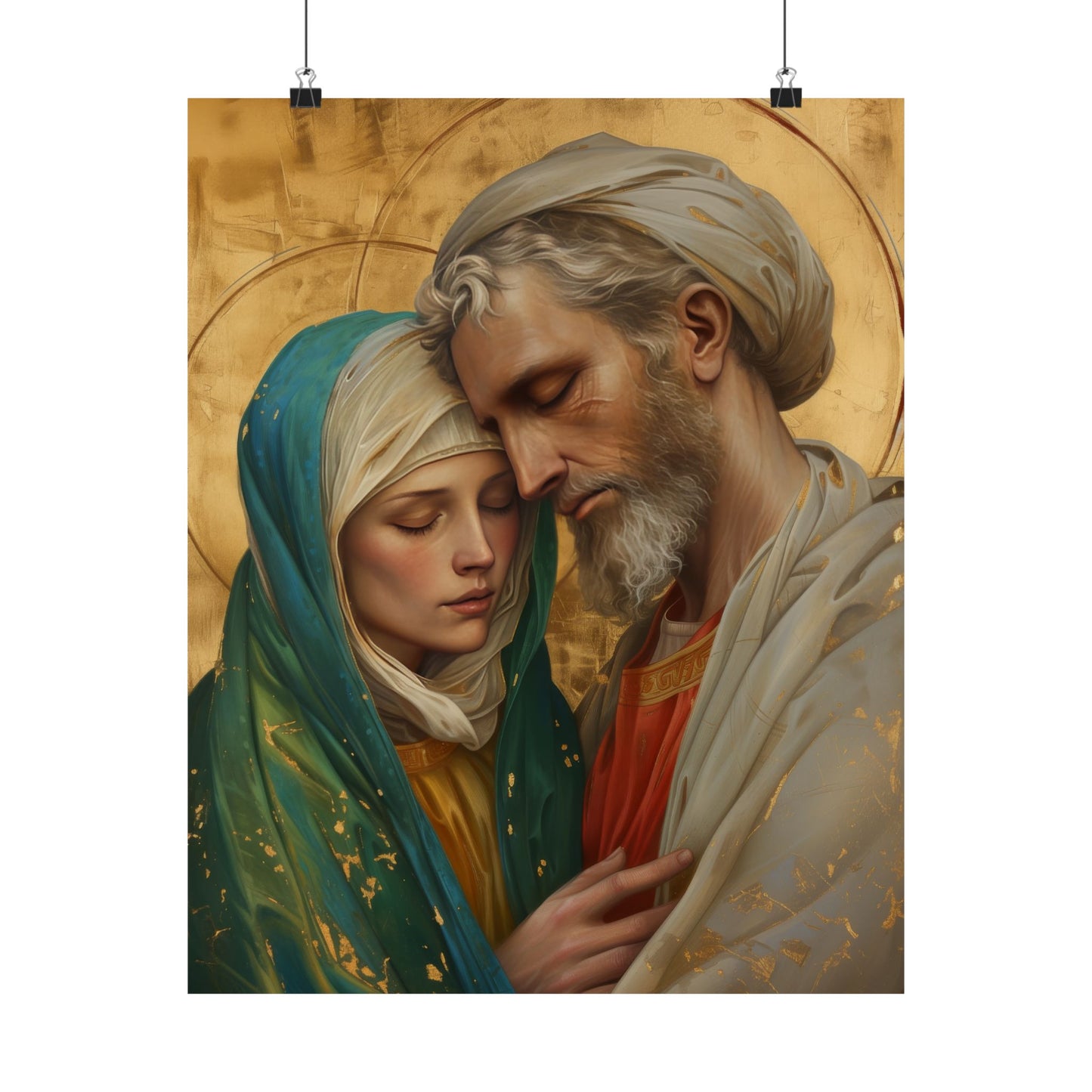 Saints Peter and Fevronia of Murom - Sanctified Souls Print - Multiple Sizes - Premium Matte Vertical Posters - Catholic Art for the home