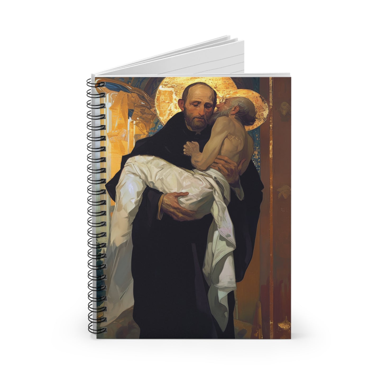 Saint John of God - Sanctified Souls Art - Religious - Spiral Notebook - Ruled Line - Catholic Religious art present gift