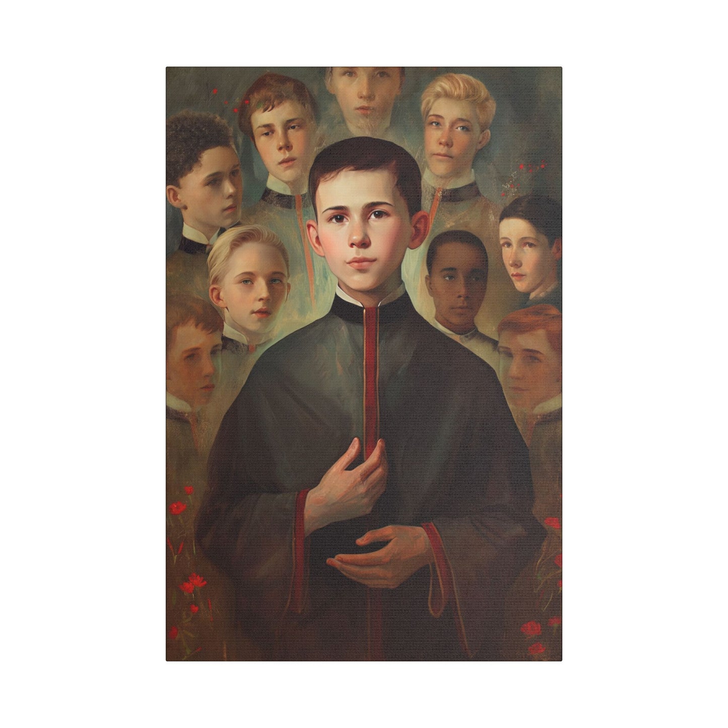 Saint John Berchmans Canvas Print - Multiple Sizes - Catholic Home art - Museum Wrapped Canvas - Sanctified Souls Print