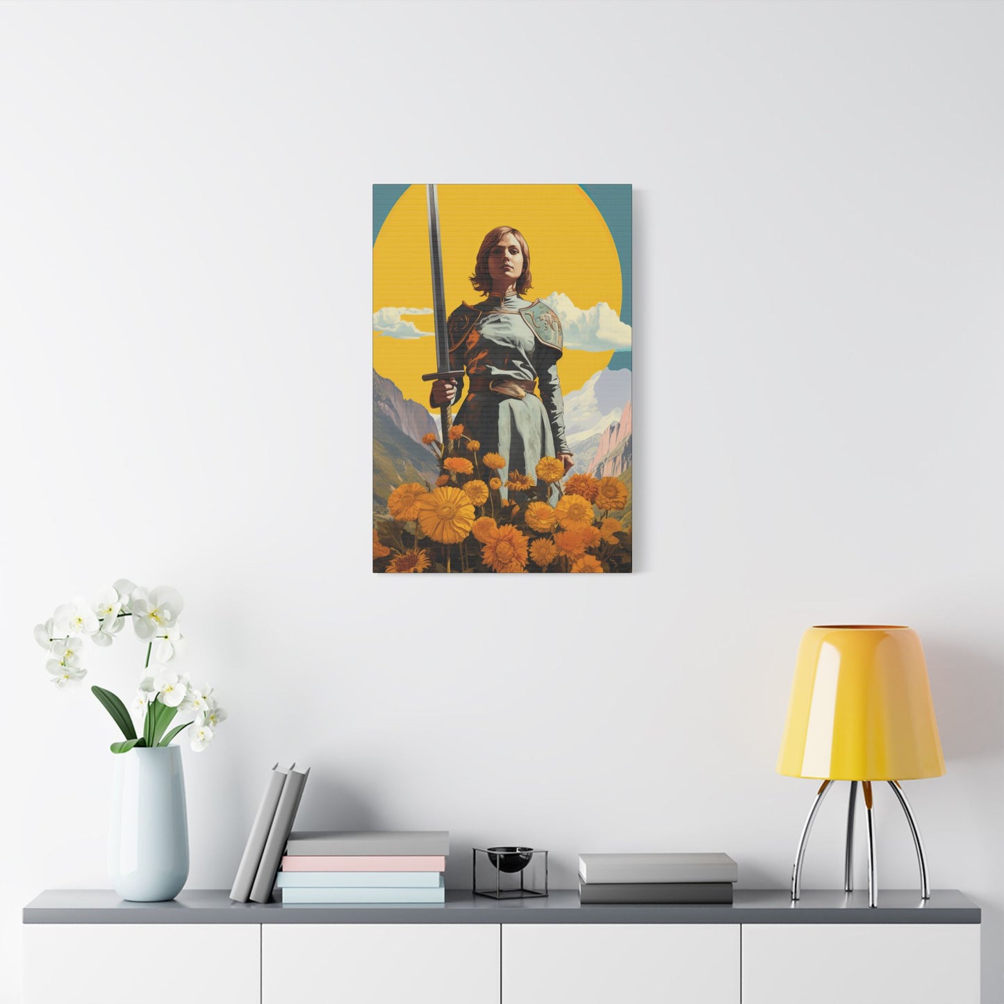 Saint Joan of Arc - Museum Wrapped Canvas - Sanctified Souls Print - Religious Art for your Home
