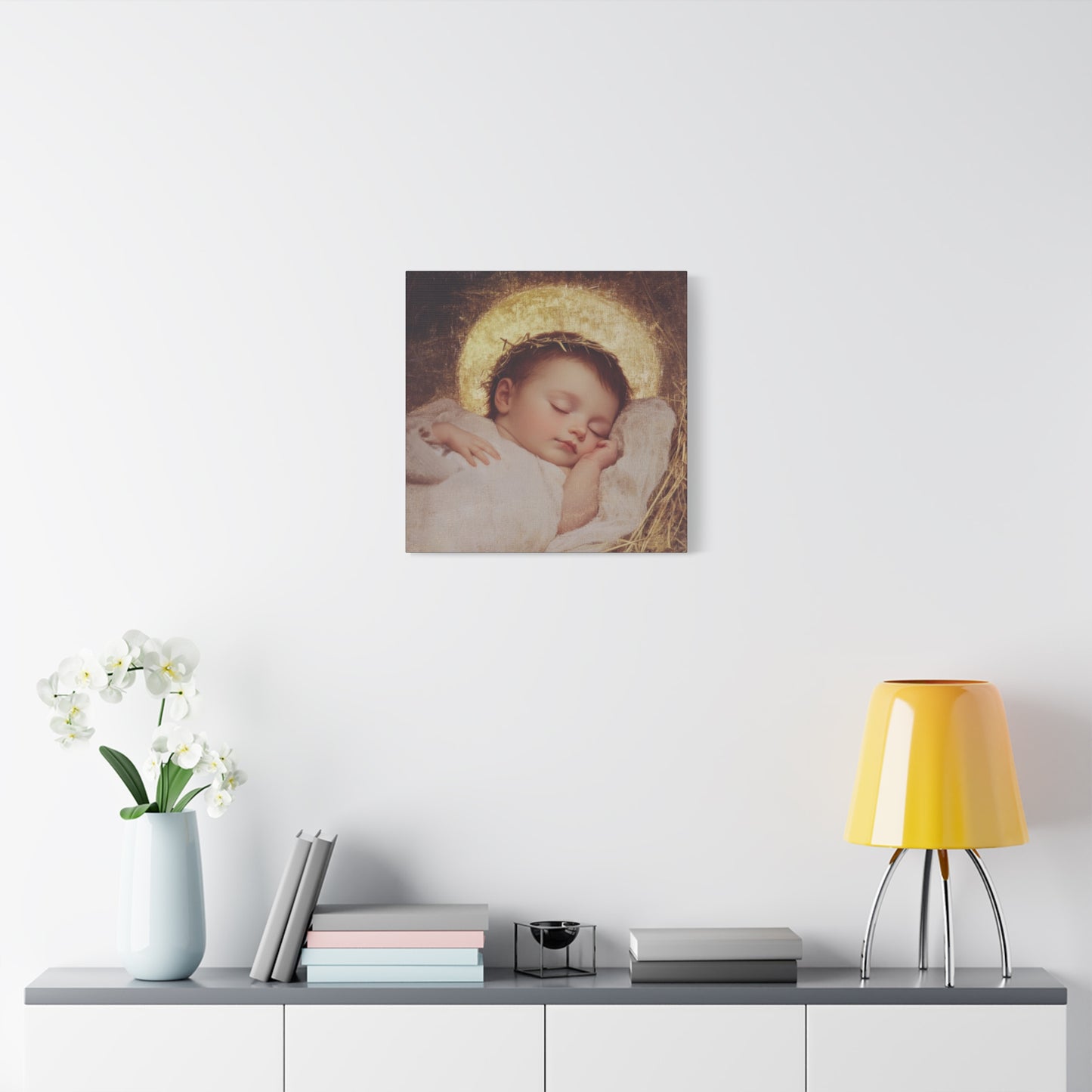 The Christ Child Born Into the Quiet of the World - Gallery Wrapped Canvas - Print - Religious Art for your Home - Catholic Art Print
