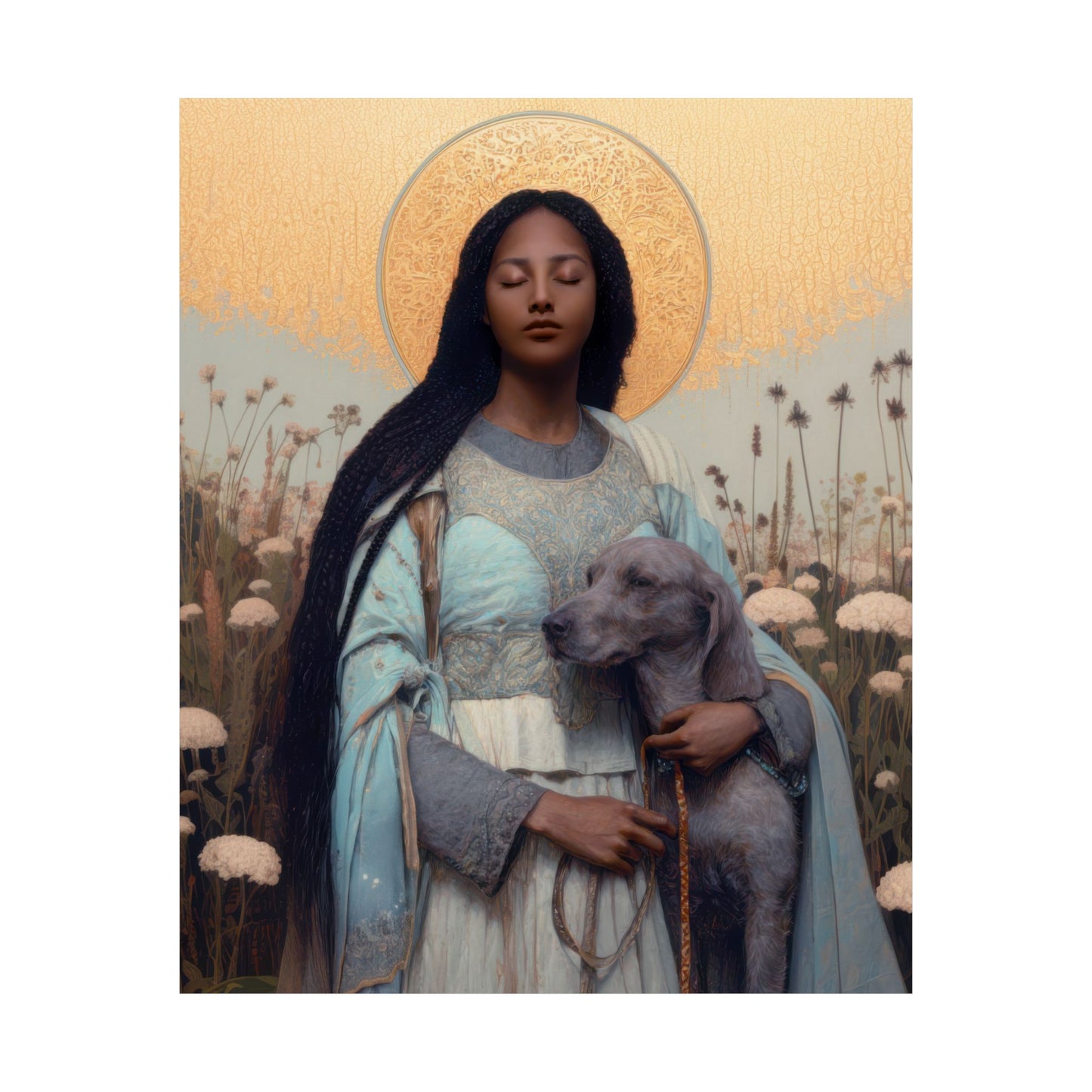 Saint Quiteria - Sanctified Souls Print - Multiple Sizes - Premium Matte Vertical Posters