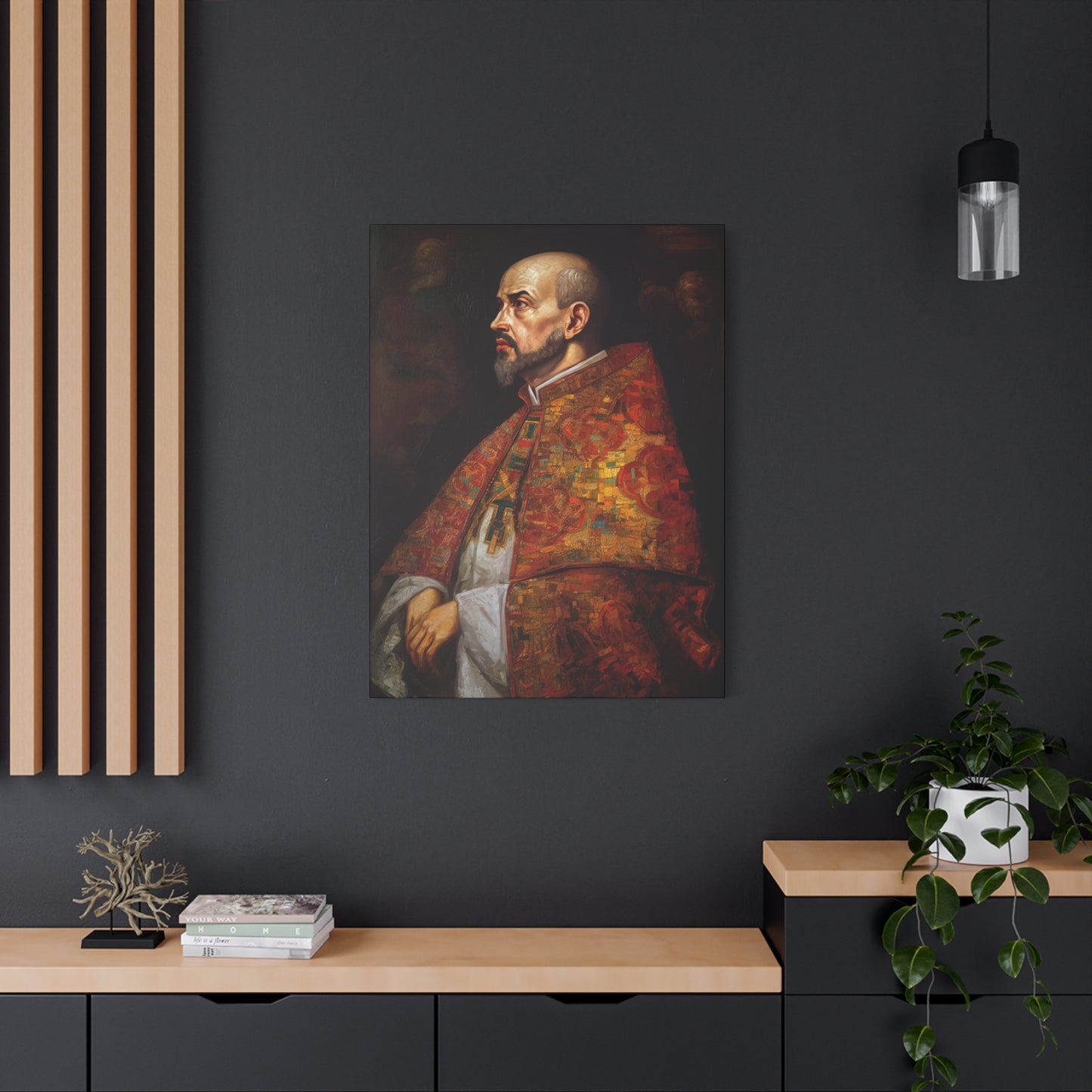 Saint Ignatius of Loyola Canvas Print - Multiple Sizes - Catholic Home art - Museum Wrapped Canvas - Sanctified Souls Print